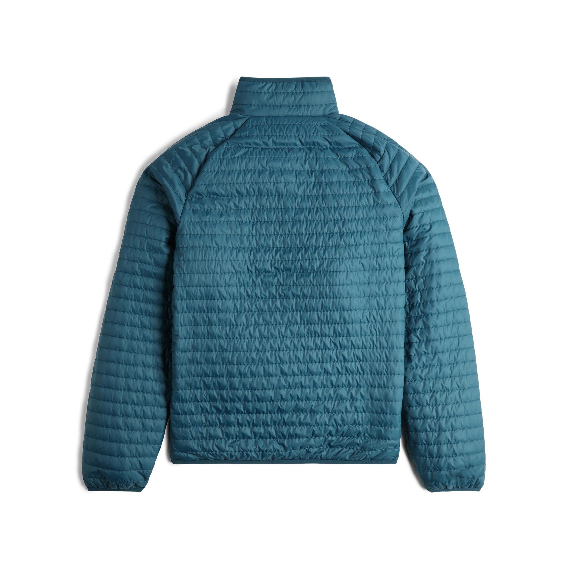 Back View of Topo Designs Global Puffer Pullover - Men's  in "Pond Blue"