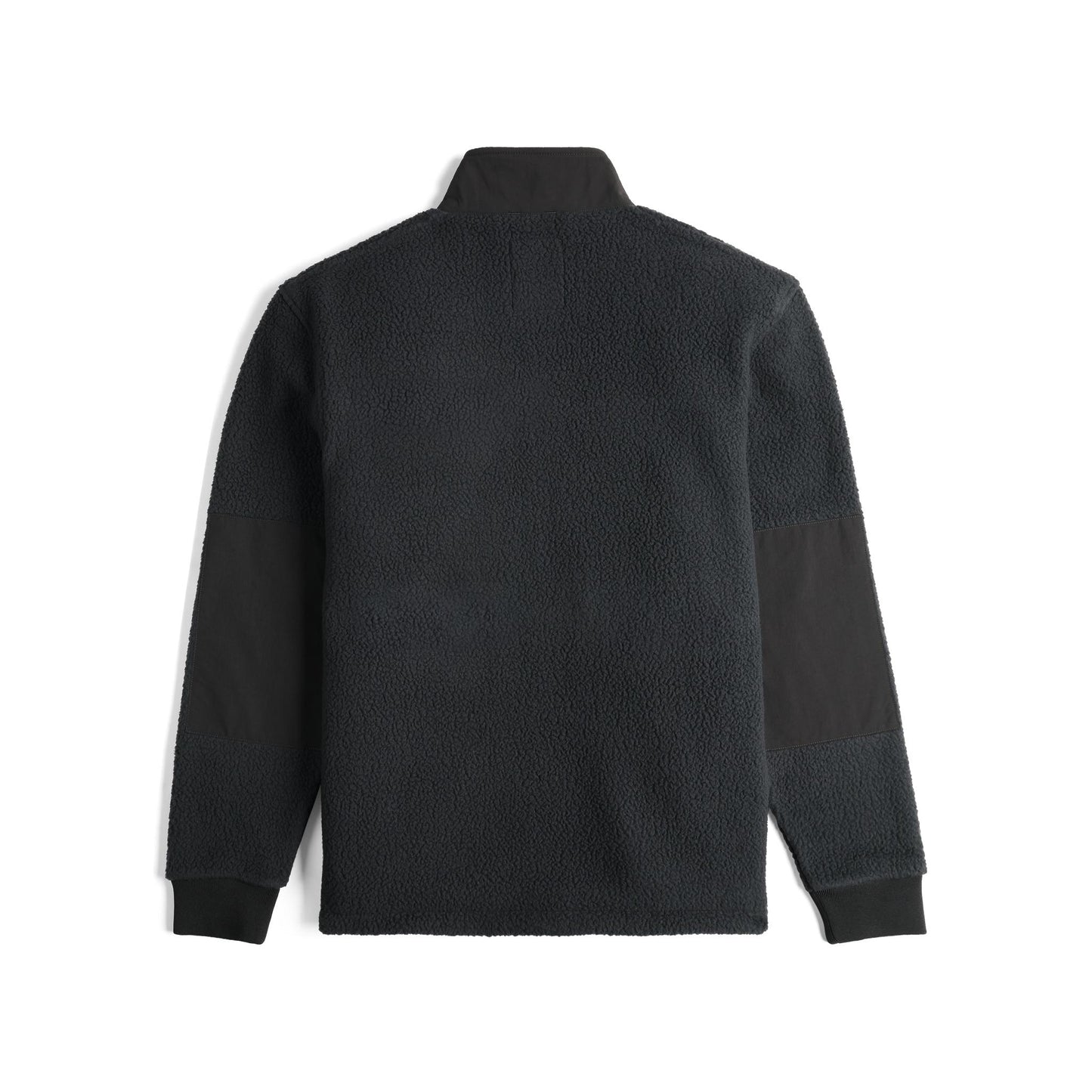 Back View of Topo Designs Summit Rise Full Zip Jacket - Men's in "Black / Black"