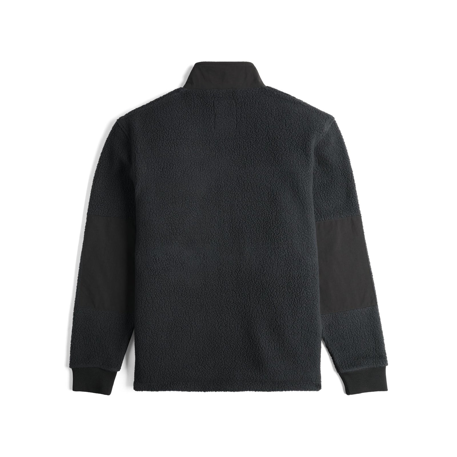 Back View of Topo Designs Summit Rise Full Zip Jacket - Men's in "Black / Black"