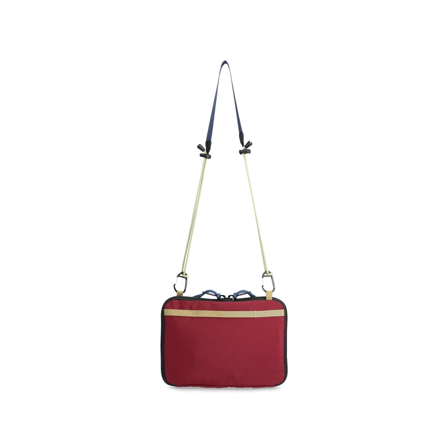 Back View of Topo Designs All Adventure Accessory Bag in "Burgundy"