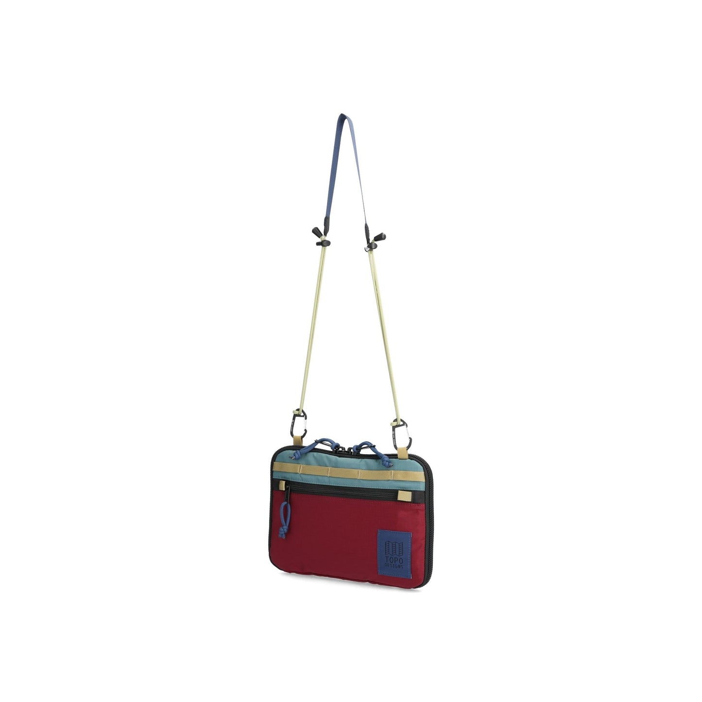 Front View of Topo Designs All Adventure Accessory Bag in "Burgundy"