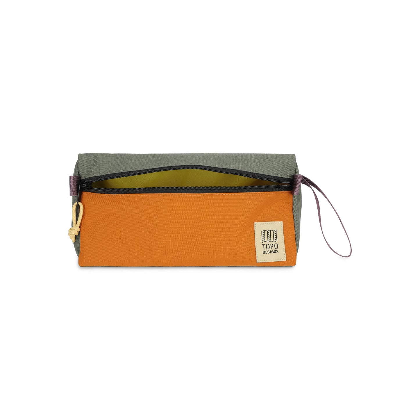 Front View of Topo Designs Dopp Kit in "Beetle / Spice"