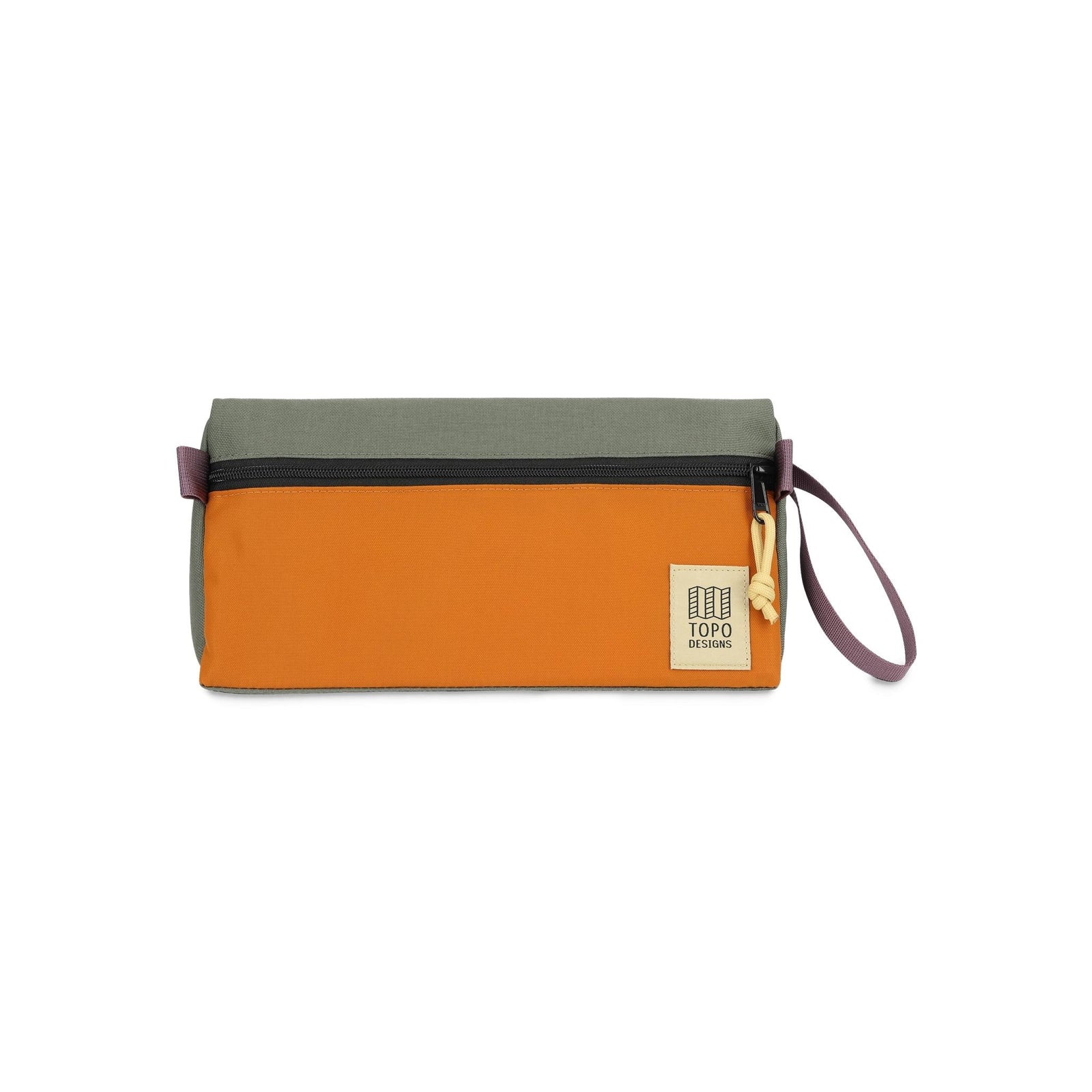 Front View of Topo Designs Dopp Kit in "Beetle / Spice"