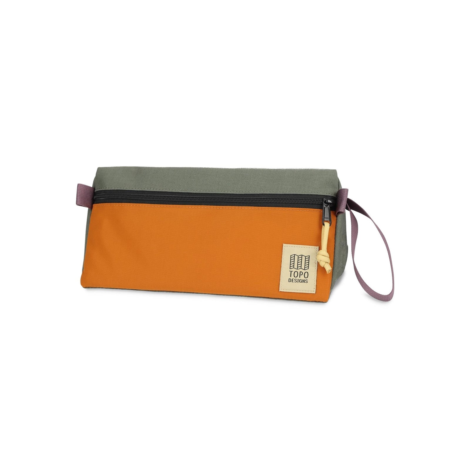 Front View of Topo Designs Dopp Kit in "Beetle / Spice"