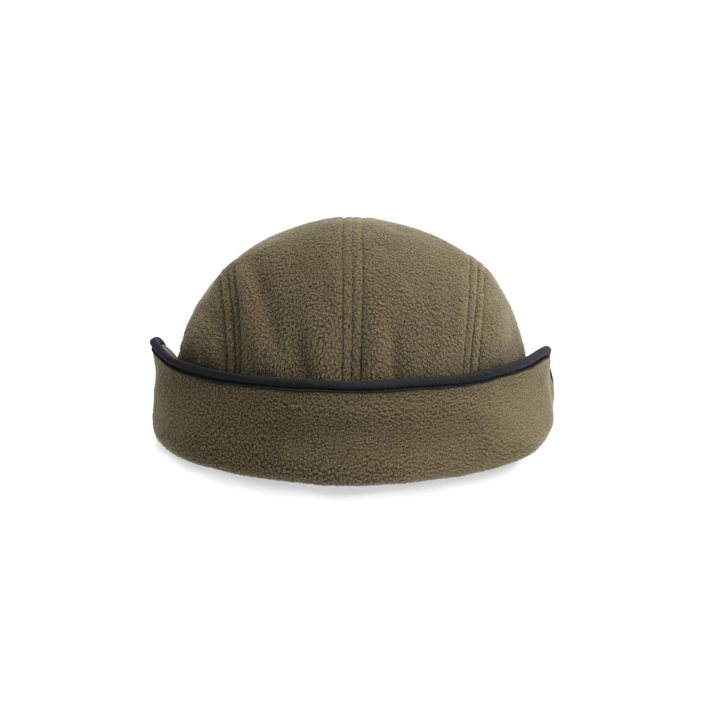 Back View of Topo Designs Fleece Cap in "Beetle"