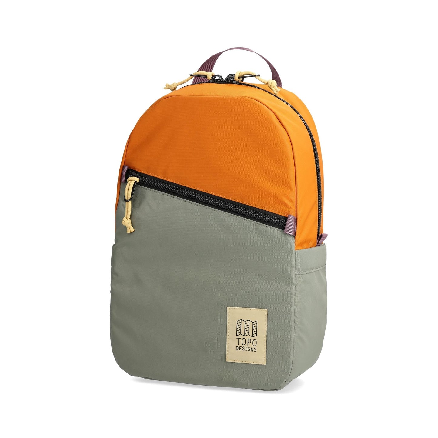 Front View of Topo Designs Light Pack in "Beetle / Spice"