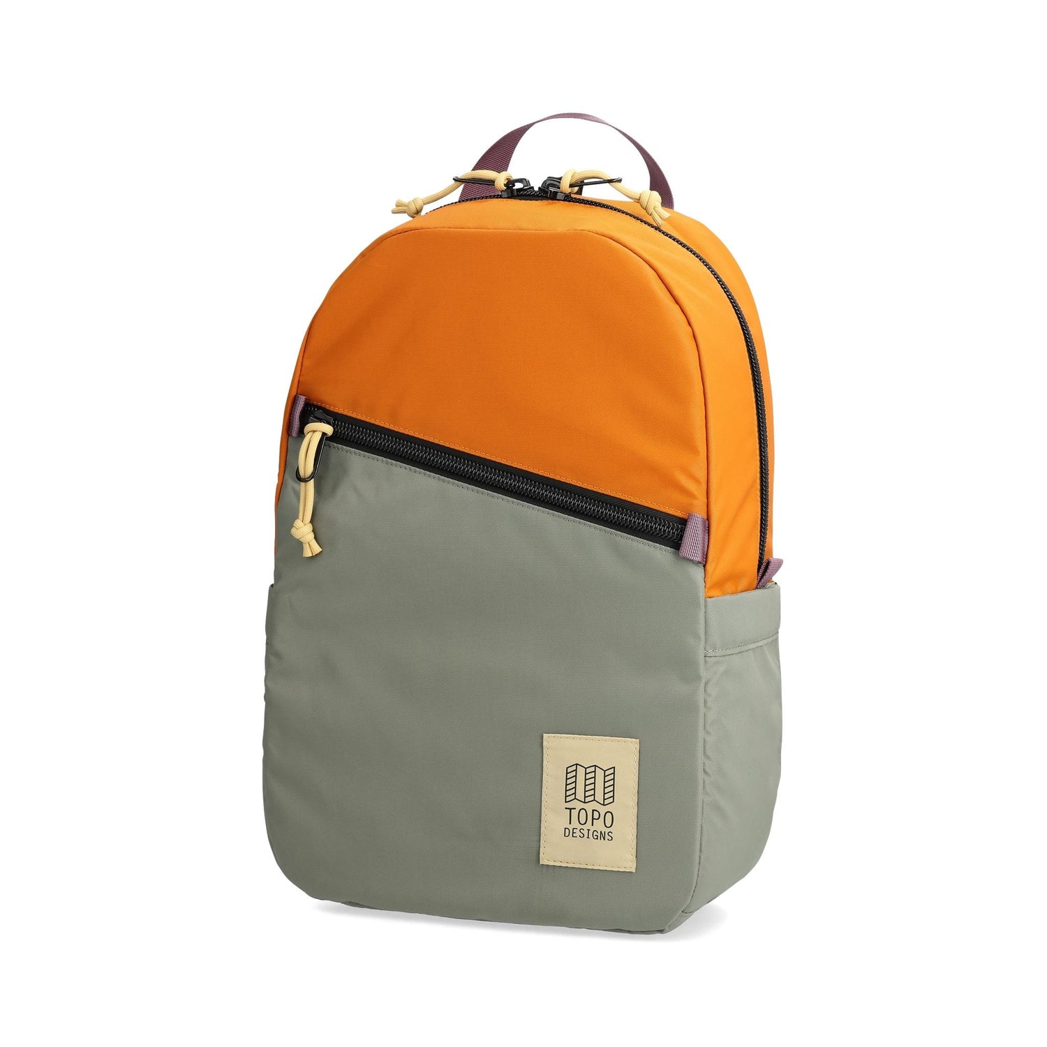 Front View of Topo Designs Light Pack in "Beetle / Spice"