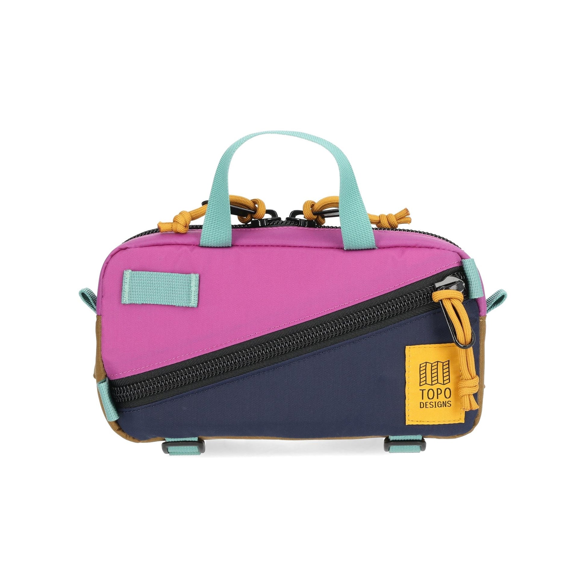 Front View of Topo Designs Mini Quick Pack in "Grape / Navy"