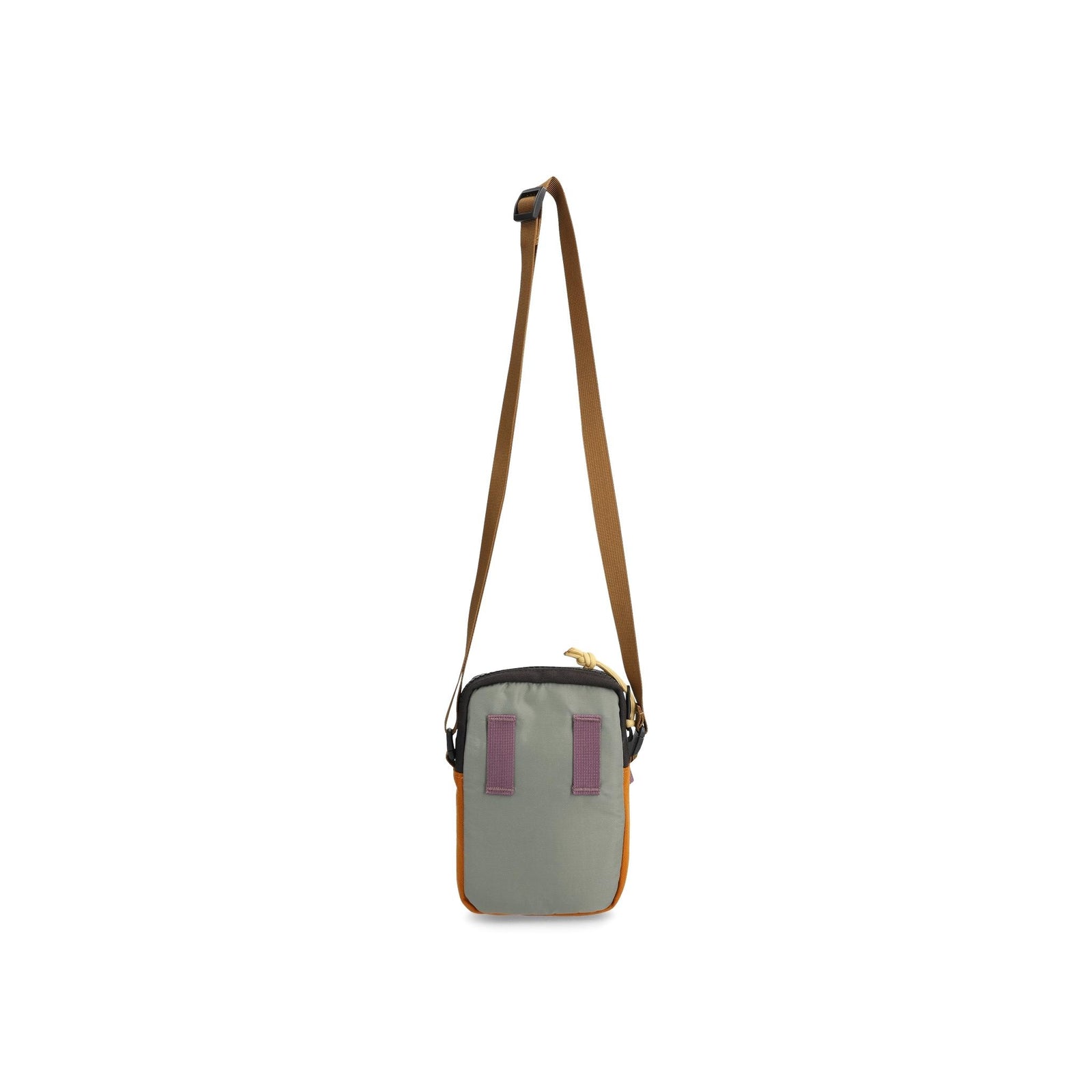 Back View of Topo Designs Mini Shoulder Bag in "Beetle / Spice"