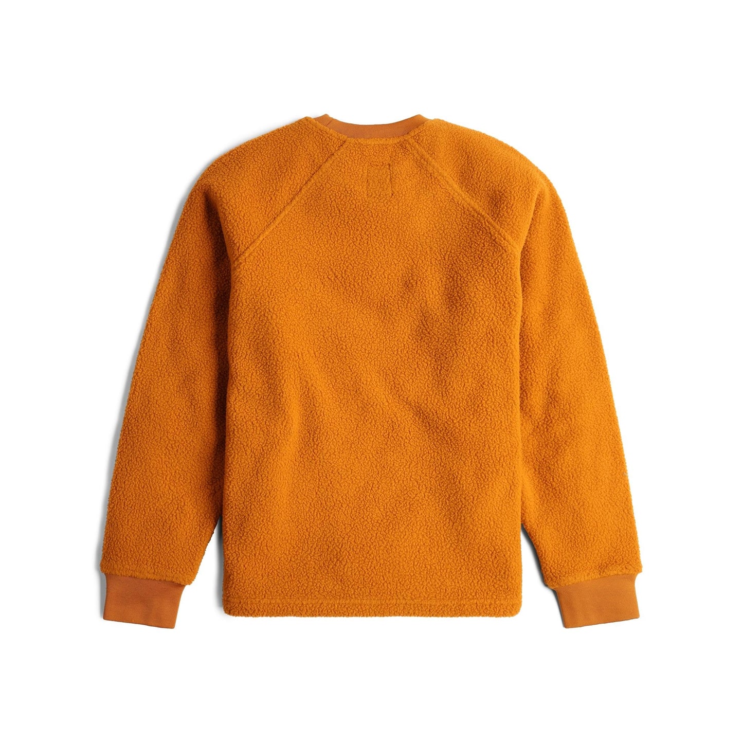 Back View of Topo Designs Mountain Fleece Crew in "Spice"