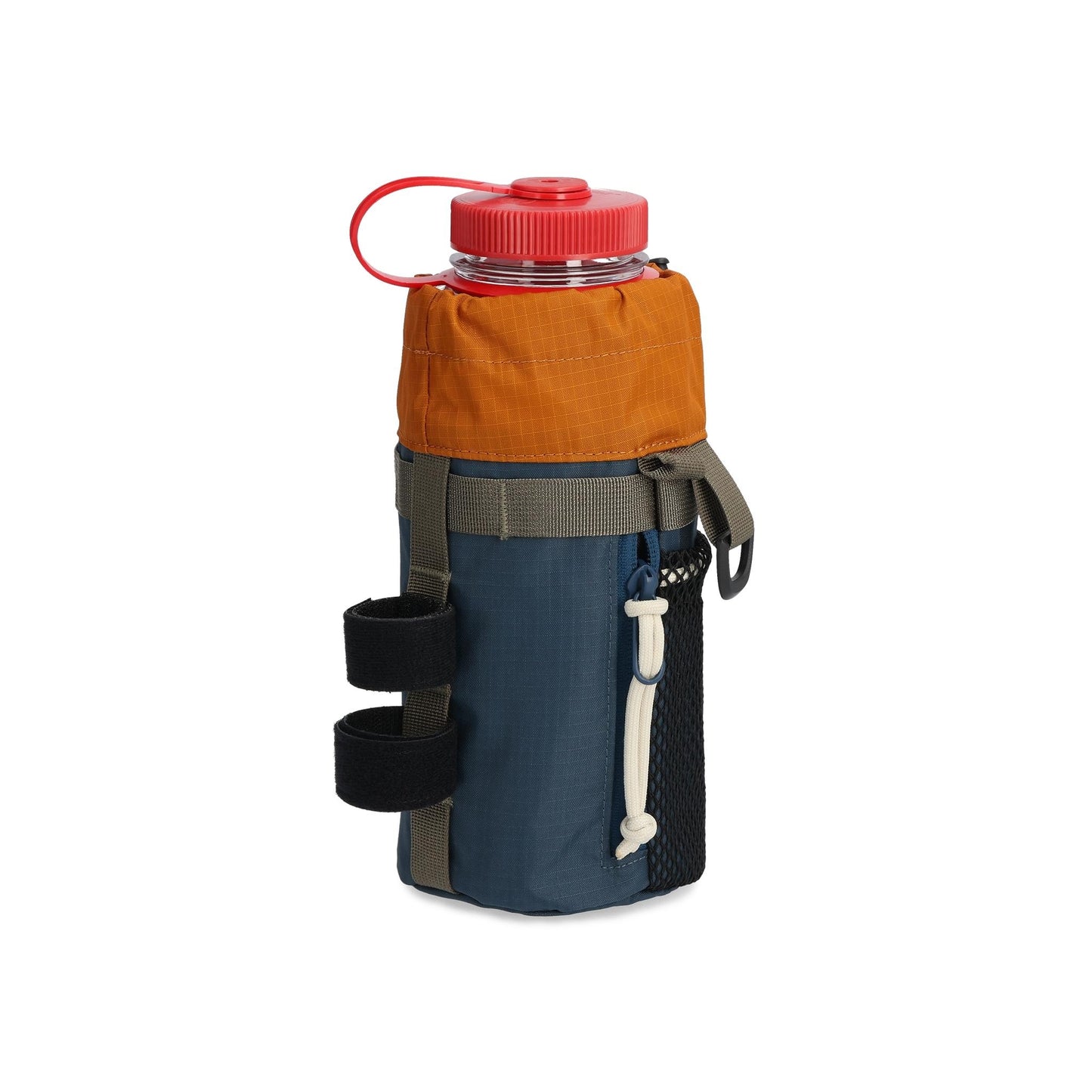 Back View of Topo Designs Mountain Hydro Sling in "Pond Blue / Spice"