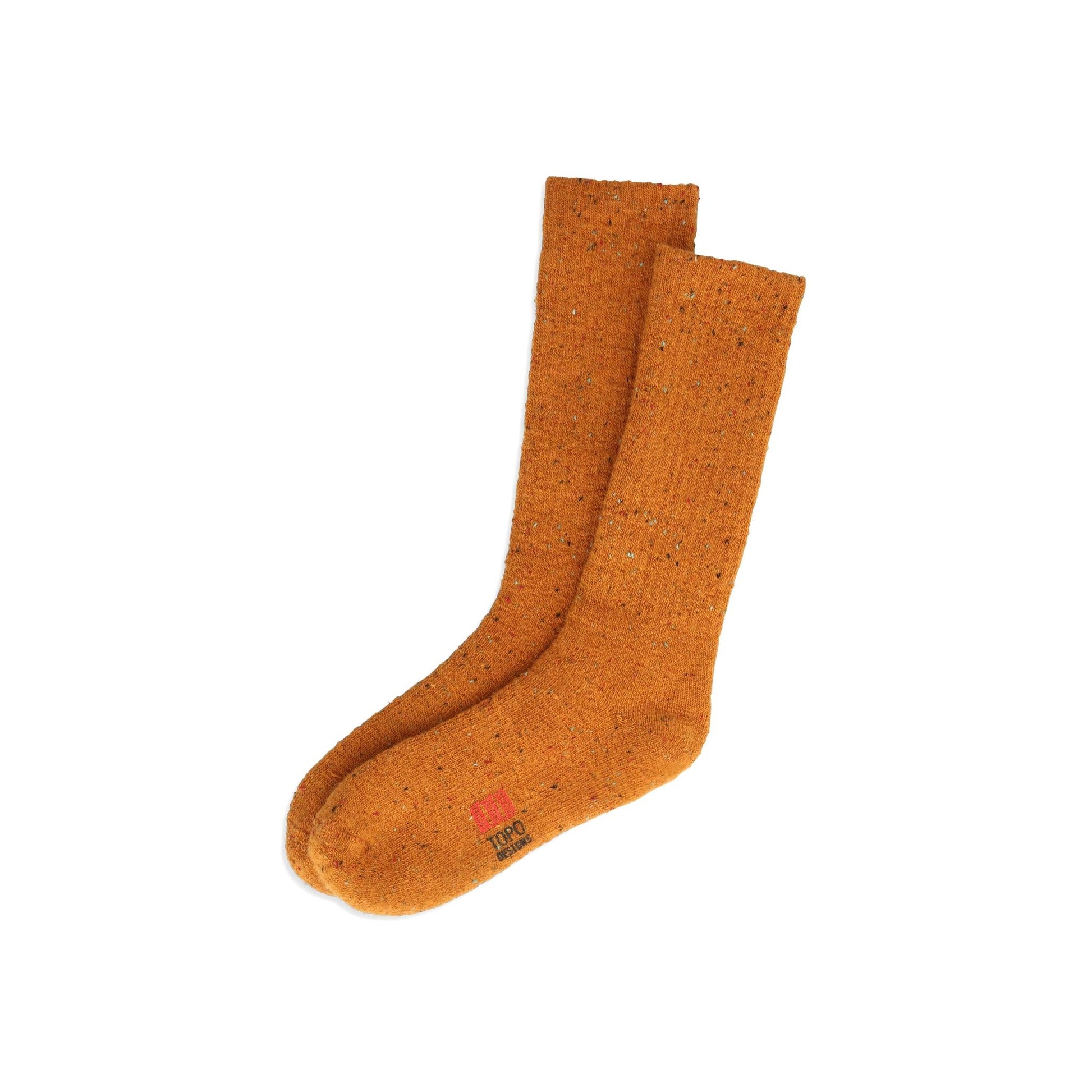 Front View of Topo Designs Mountain Sock in "Spice"