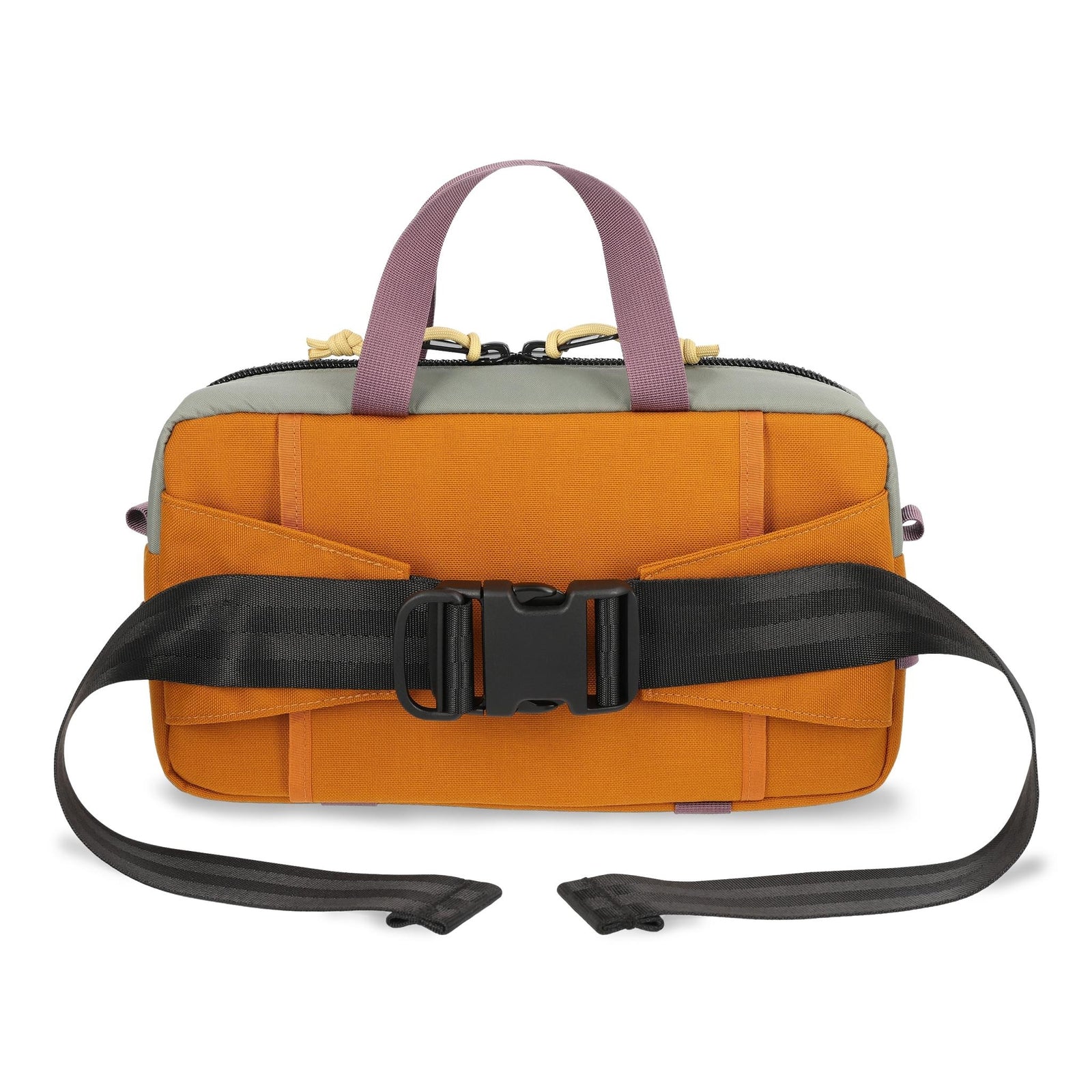 Back View of Topo Designs Quick Pack in "Beetle / Spice"