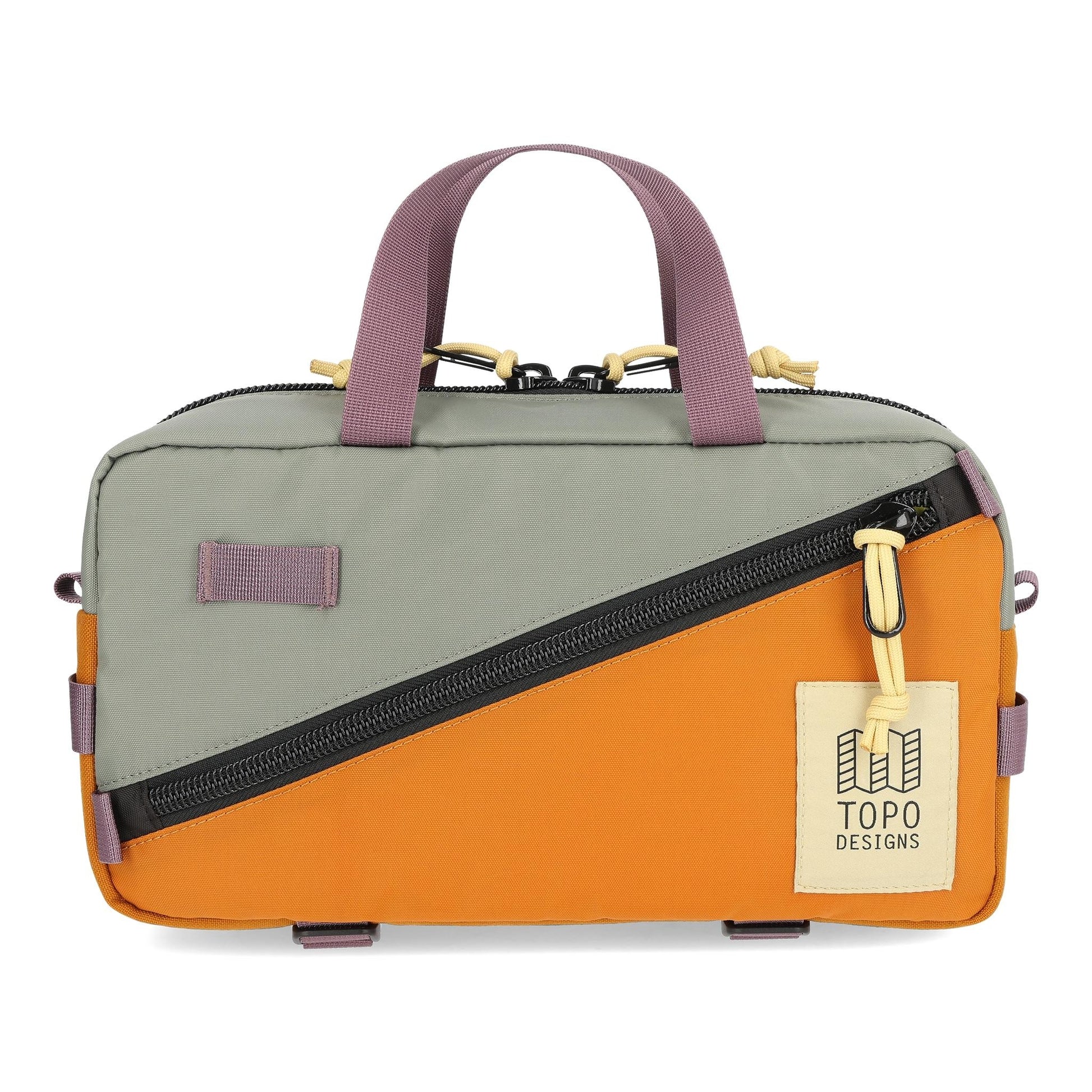 Front View of Topo Designs Quick Pack in "Beetle / Spice"