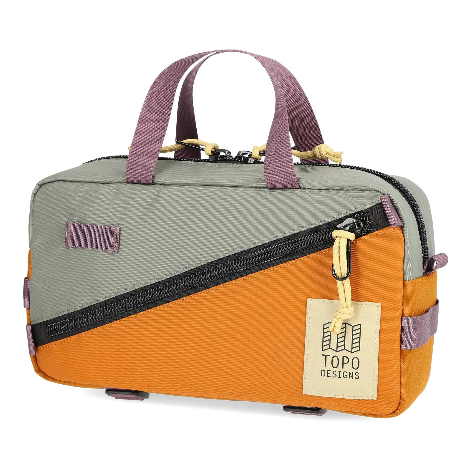 Front View of Topo Designs Quick Pack in "Beetle / Spice"