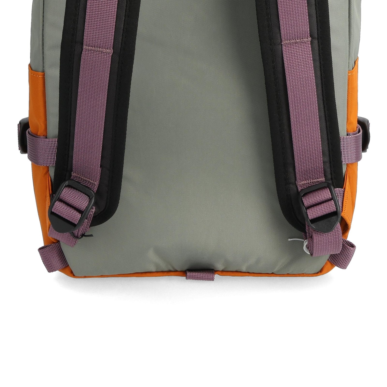 Detail shot of Topo Designs Rover Pack Classic in "Beetle / Spice"
