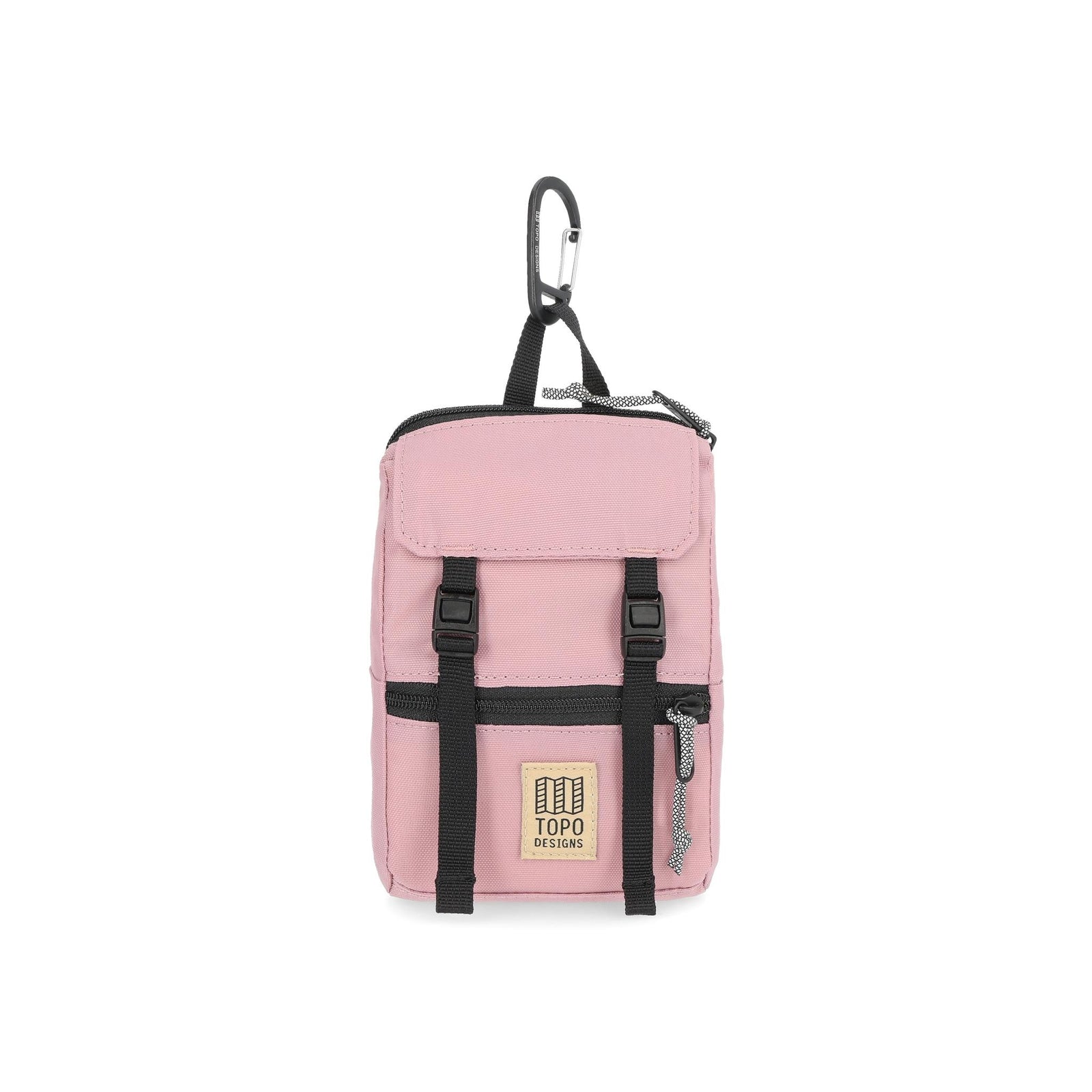 Front View of Topo Designs Rover Pack Micro in "Rose"