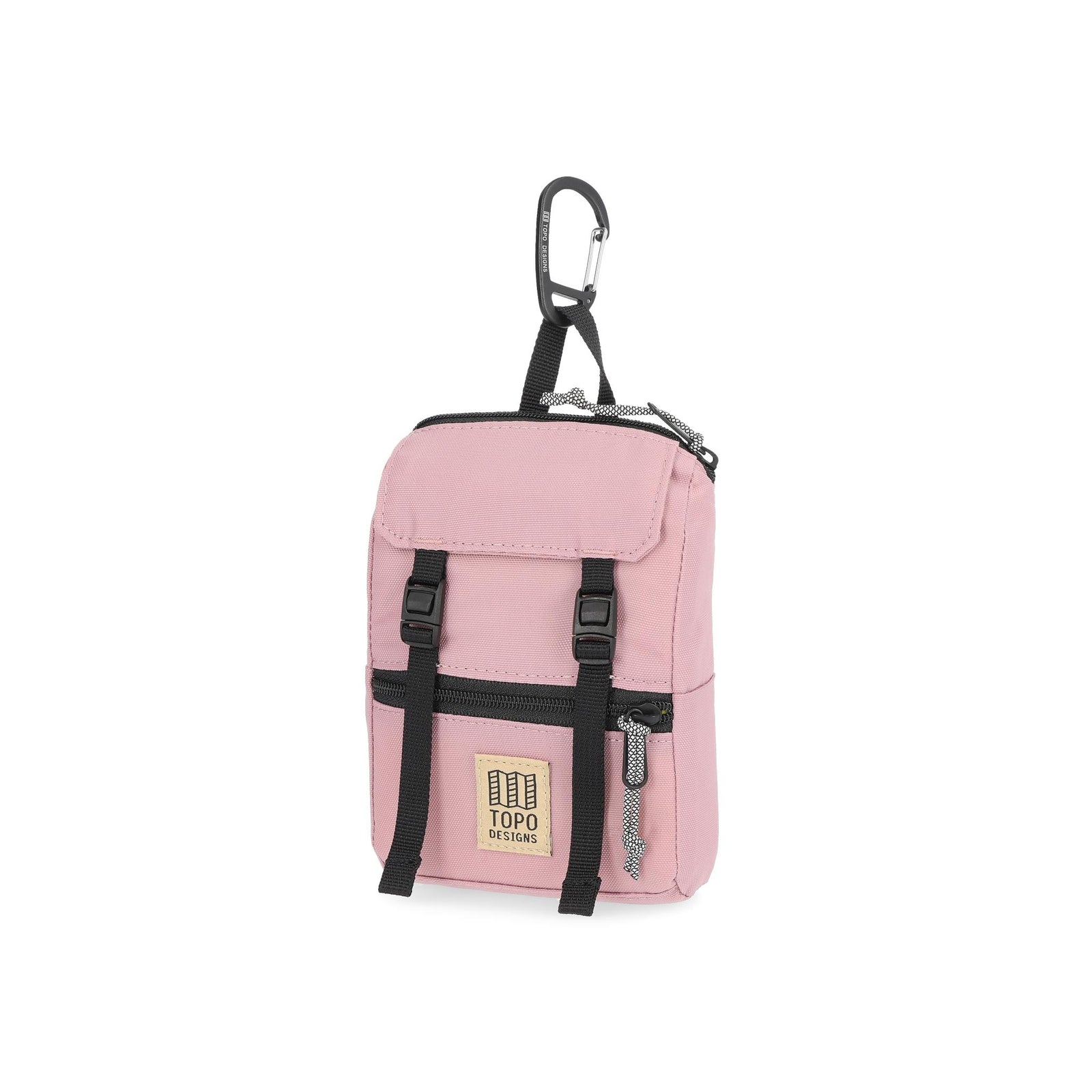 Front View of Topo Designs Rover Pack Micro in "Rose"