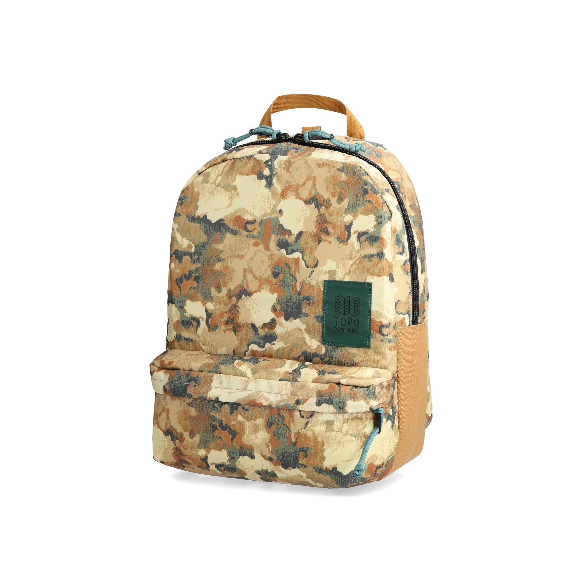 Front View of Topo Designs Dash Pack in "Blur Camo Print"