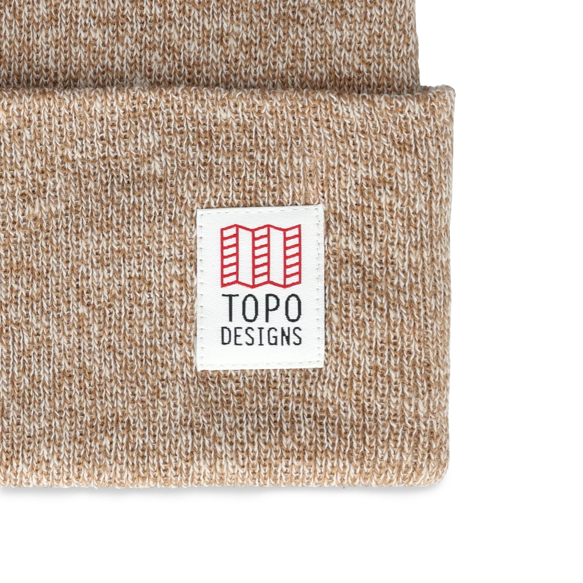 Detail shot of Topo Designs Work Cap in "Natural / Sand Marl"