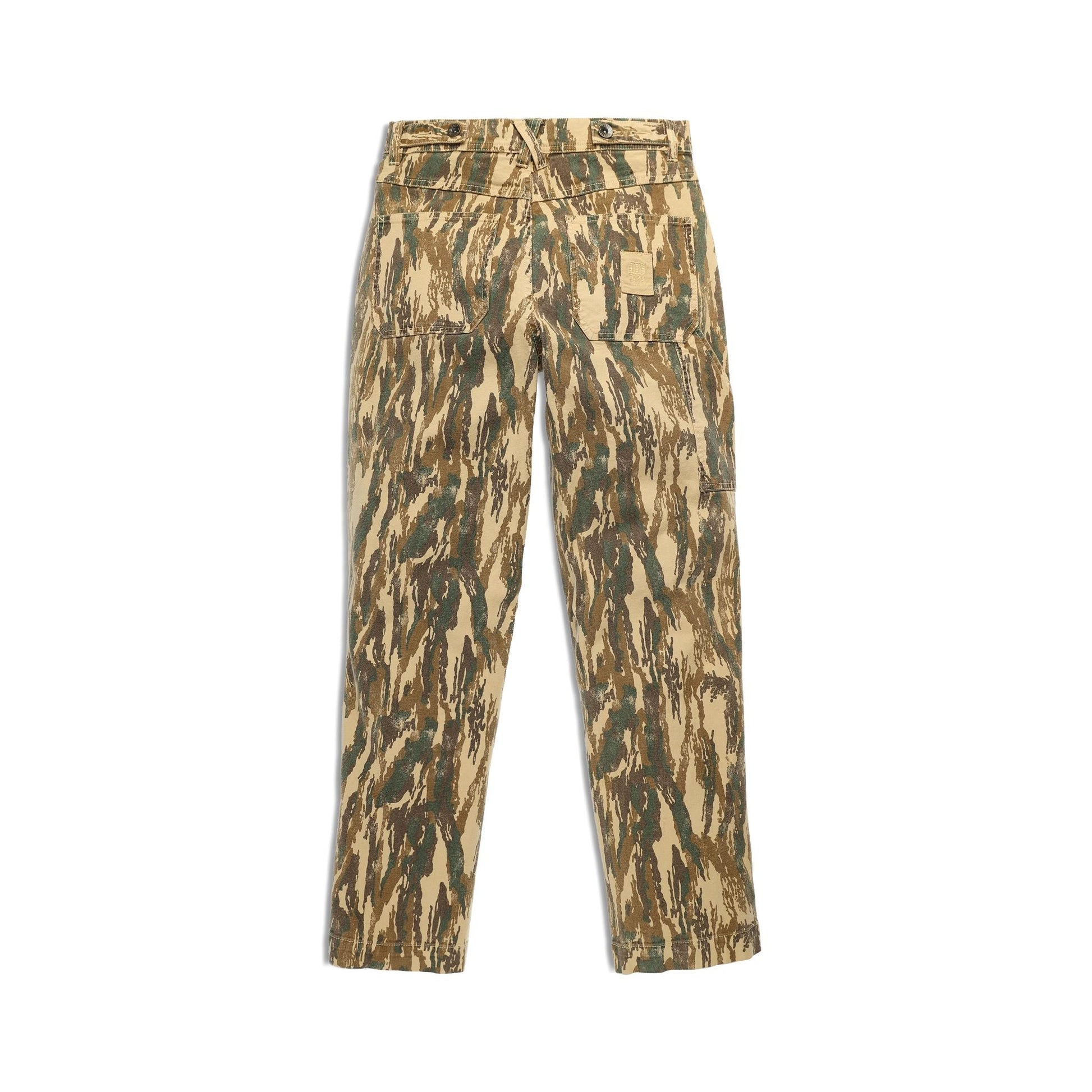 Back View of Topo Designs Dirt Utility Pants - Women's  in "Dirt Camo Print"