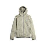 Front View of Topo Designs Global Midlayer Hoodie - Women's in "Dried Sage"