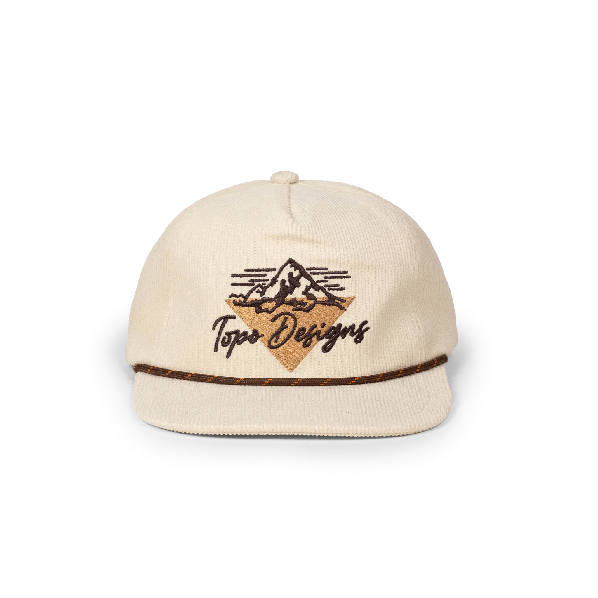 Topo Designs Corduroy Trucker Hat - Pine Ridge in "Bone White"