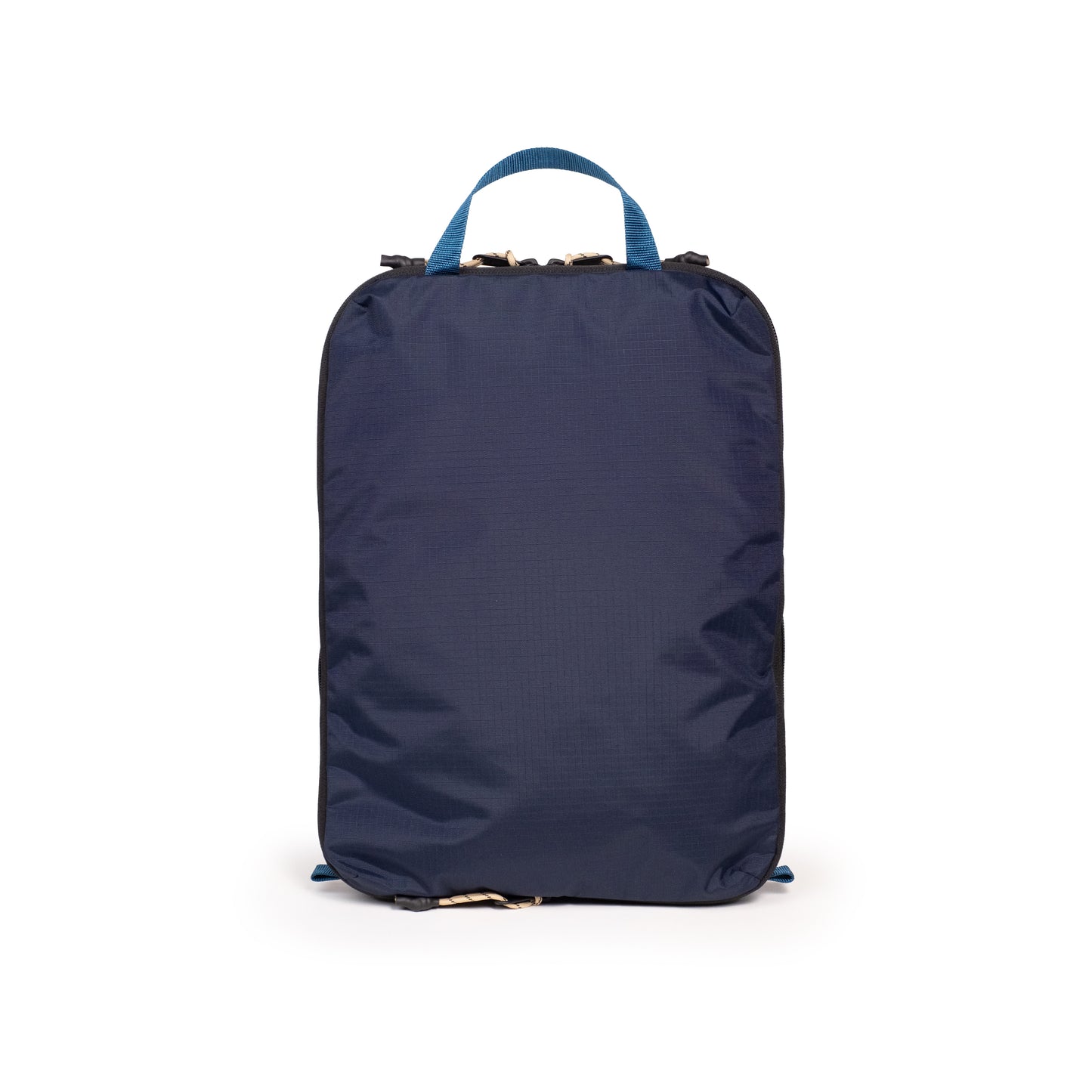 Back View of Topo Designs Global Compression Pack Bag 10L in "Navy / Sahara"