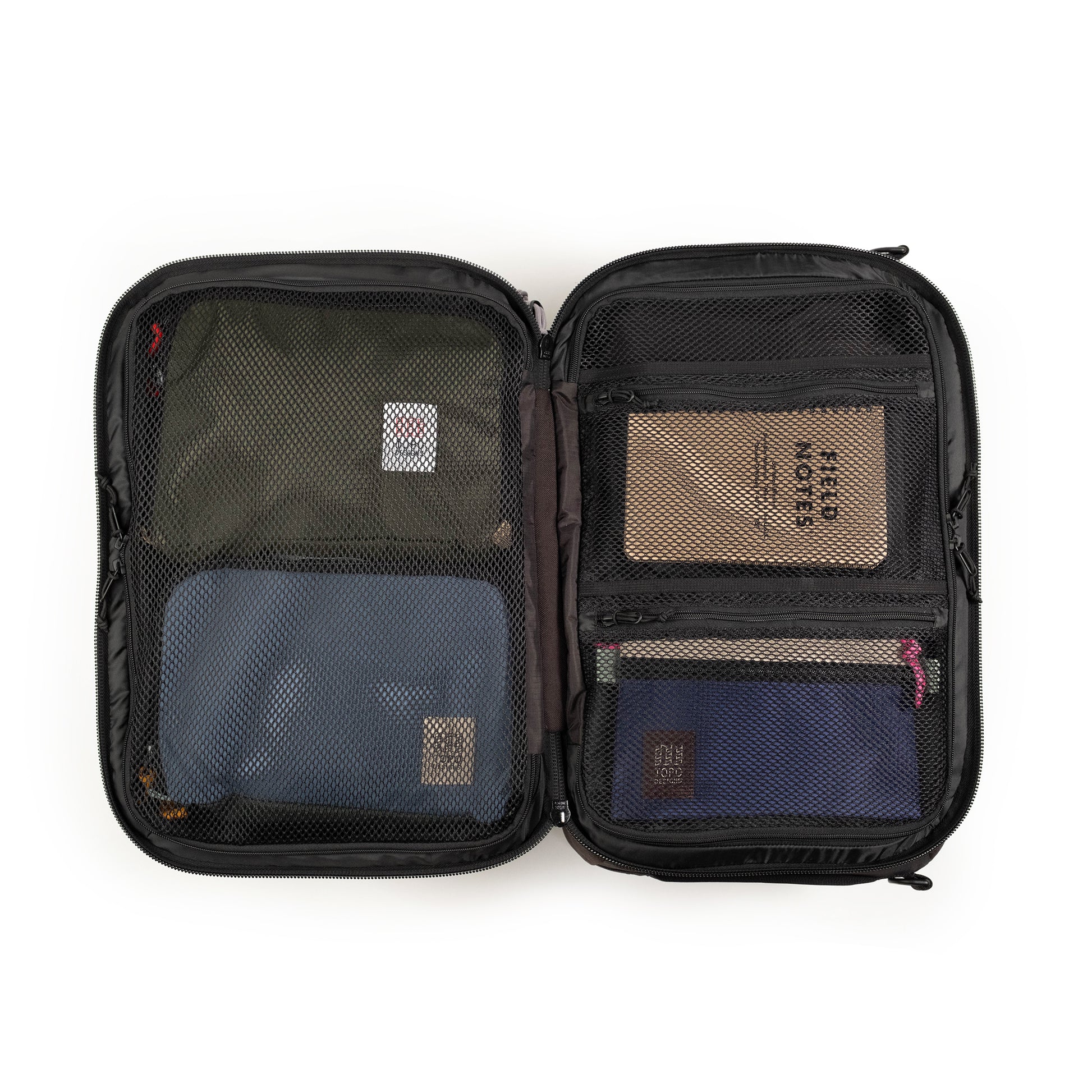 Interior view of Global Travel Duffel in "Black".