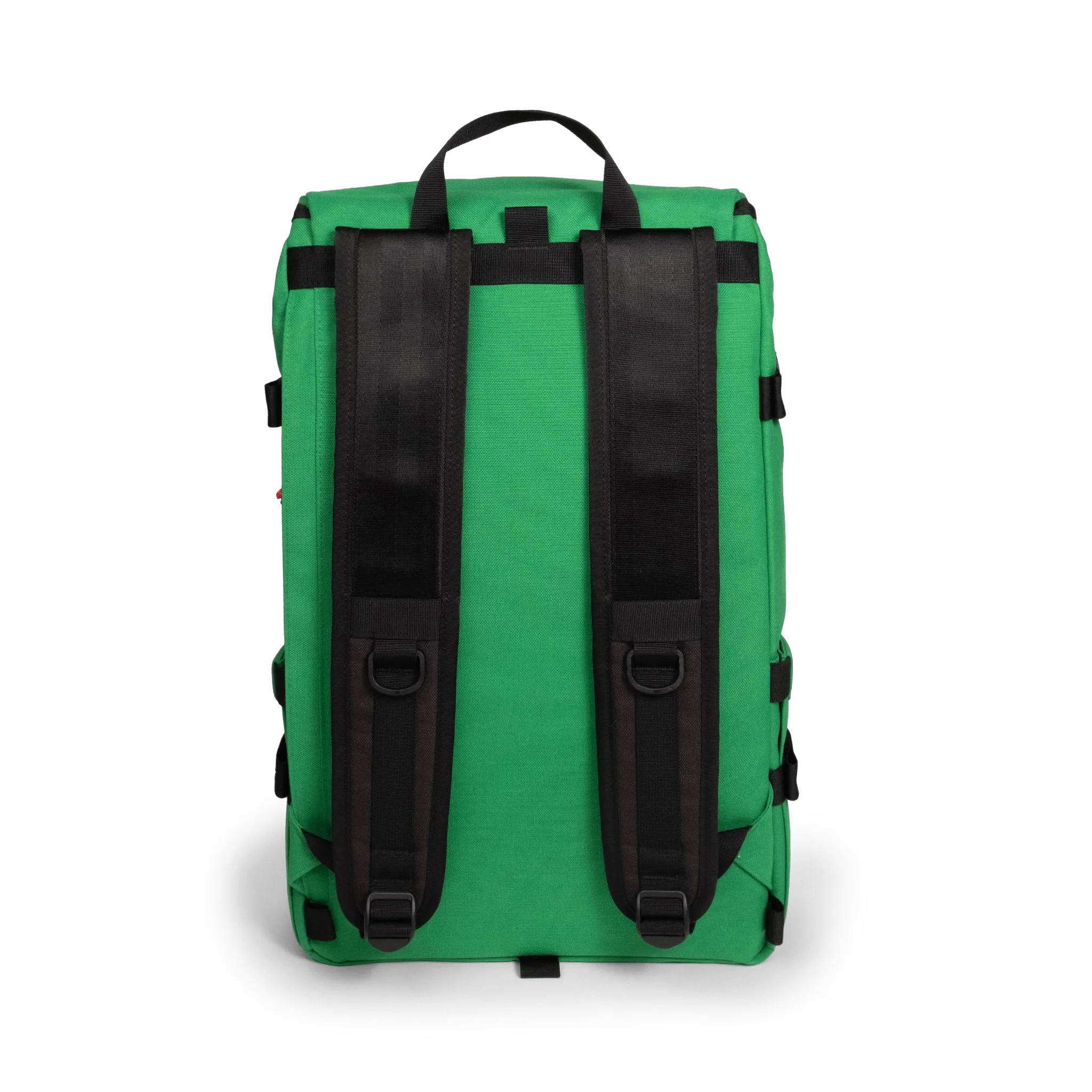 Back view of Topo Designs Klettersack Classic vintage-inspired rucksack backpack in "Alpine Meadow".