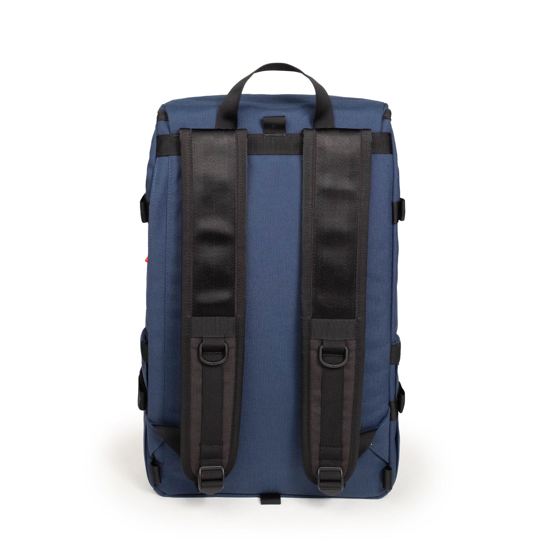 Back view of Topo Designs Klettersack Classic vintage-inspired rucksack backpack in "Midnight".