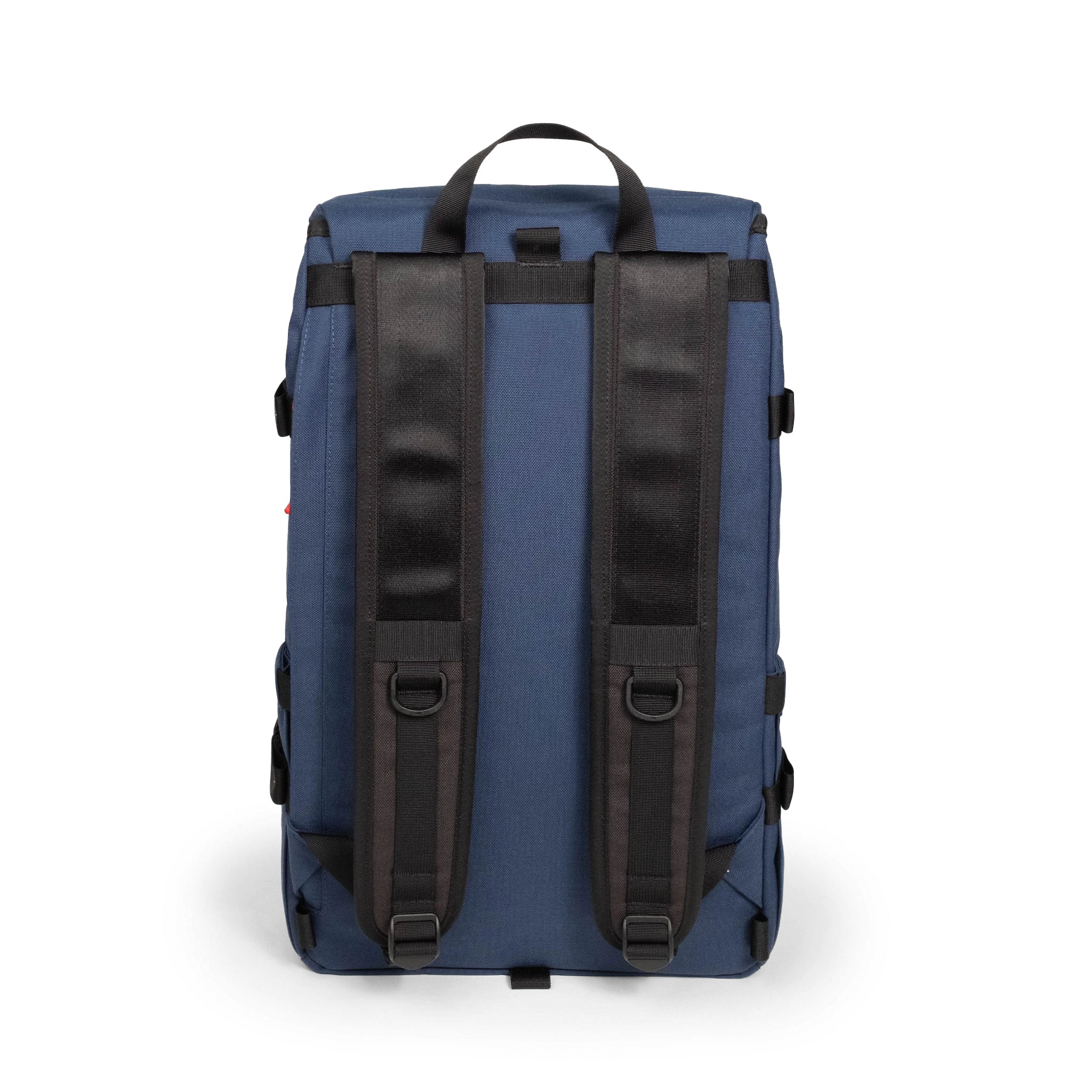Back view of Topo Designs Klettersack Classic vintage-inspired rucksack backpack in "Midnight".