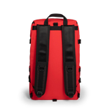 Back view of Topo Designs Klettersack Classic vintage-inspired rucksack backpack in "Salsa".