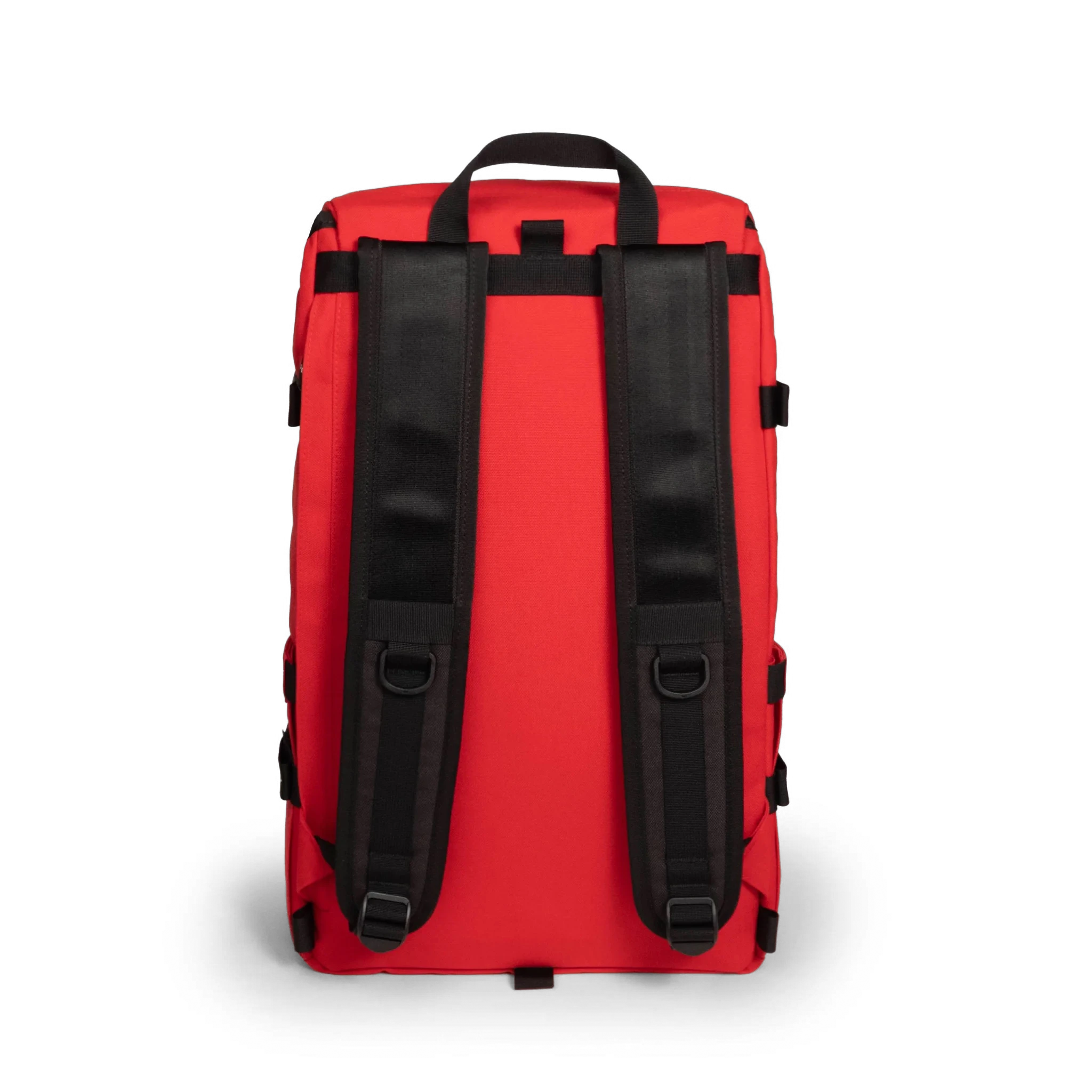 Back view of Topo Designs Klettersack Classic vintage-inspired rucksack backpack in "Salsa".