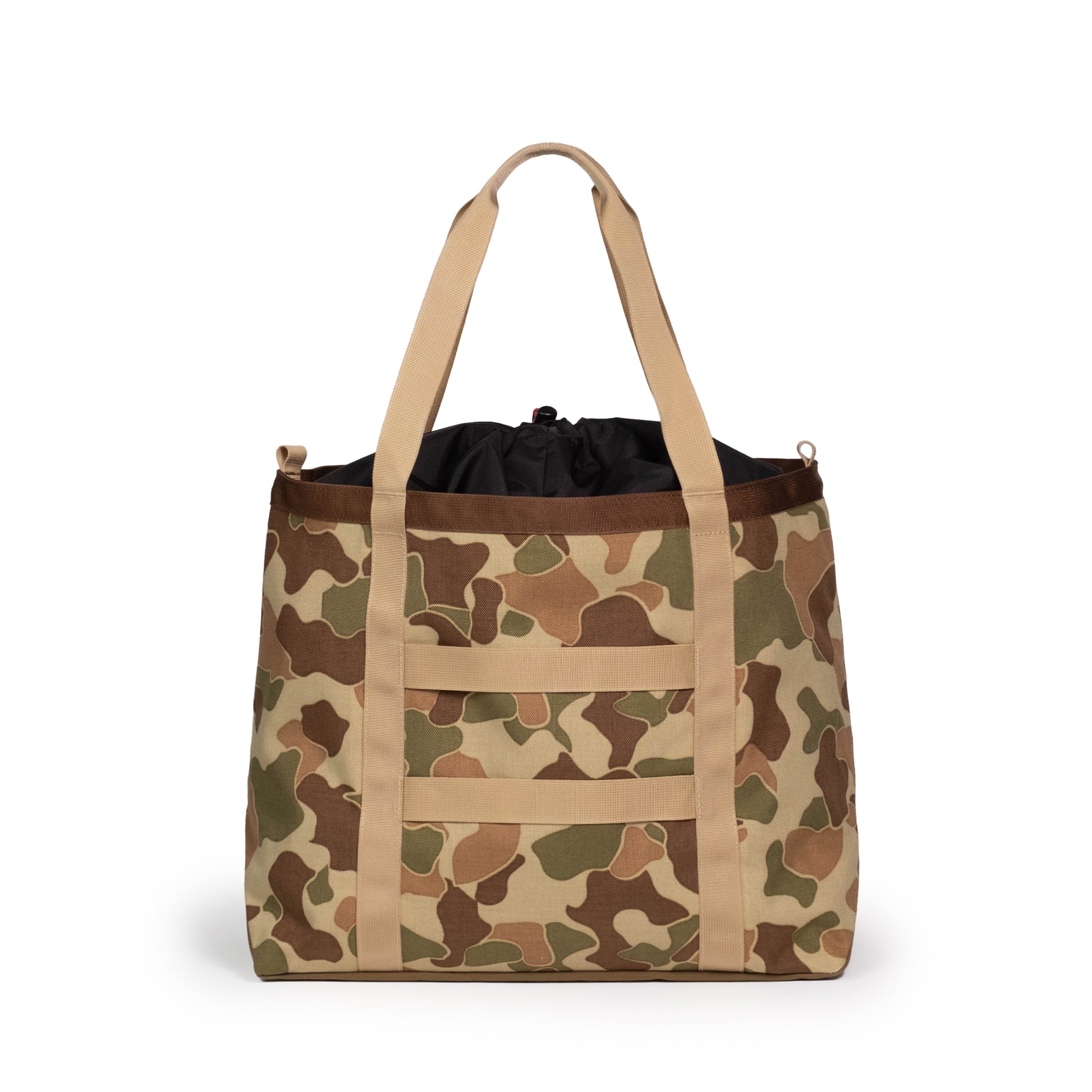 Back View of Topo Designs Mountain Utility Tote in "Duck Camo"