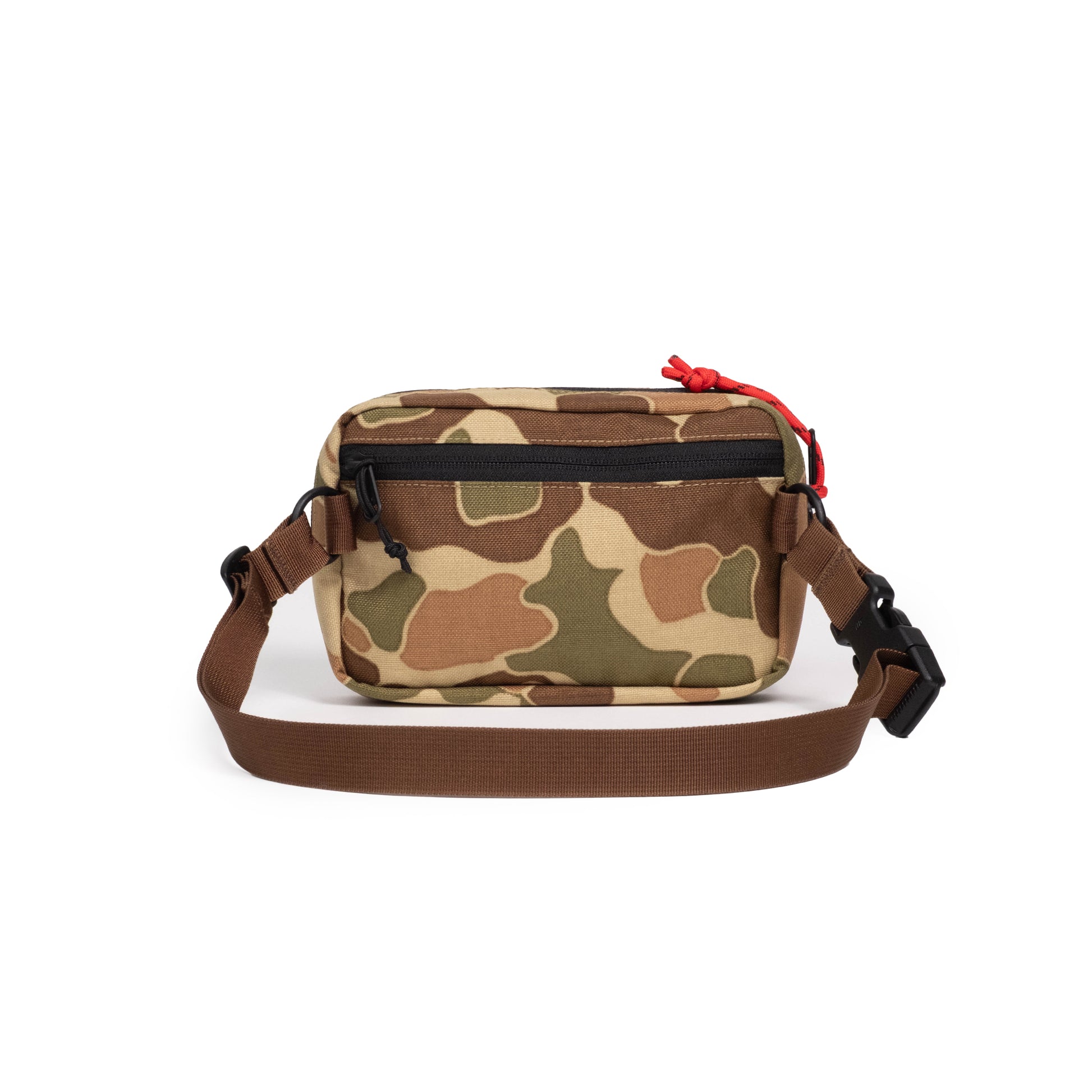 Back View of Topo Designs Belt Bag in "Duck Camo"