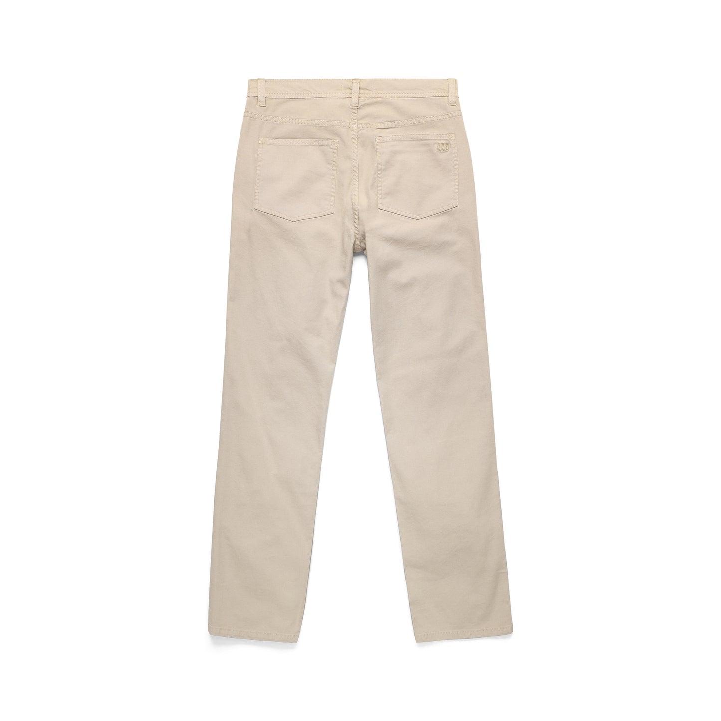 Back View of Topo Designs Dirt 5-Pocket Pants Classic - Men's in "Cobblestone"