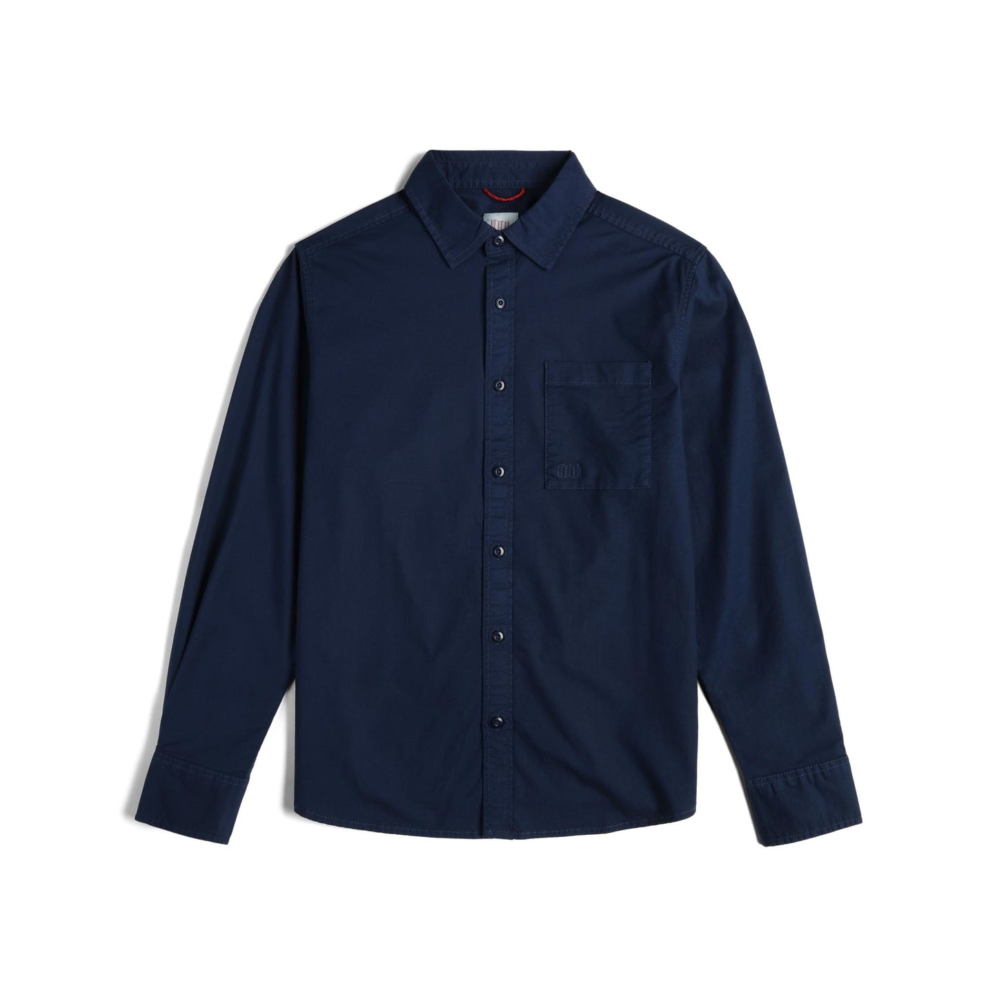 Front View of Topo Designs Desert Shirt M in "Midnight"