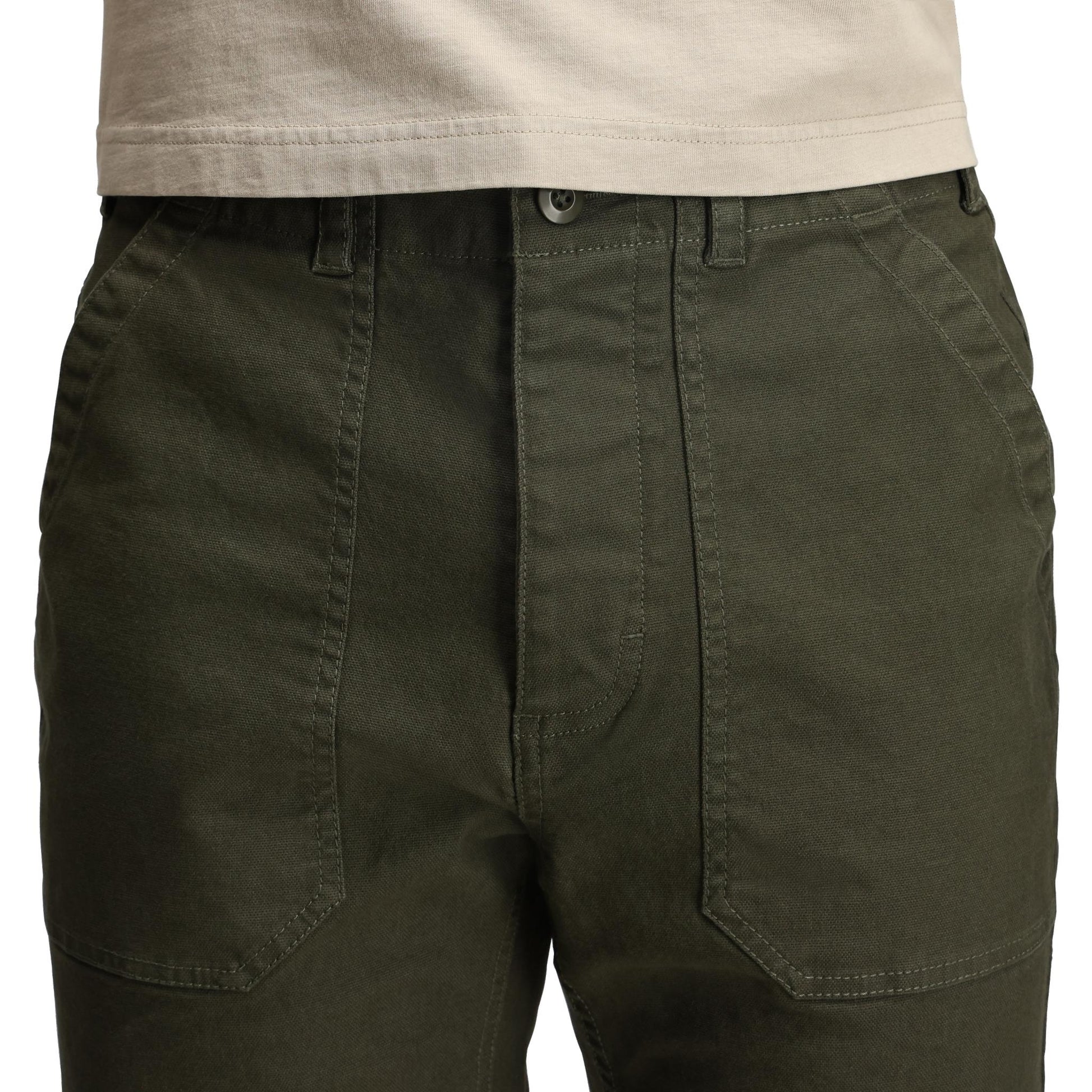 General Detail shot of Topo Designs Field Pant - Men's in "Beetle"