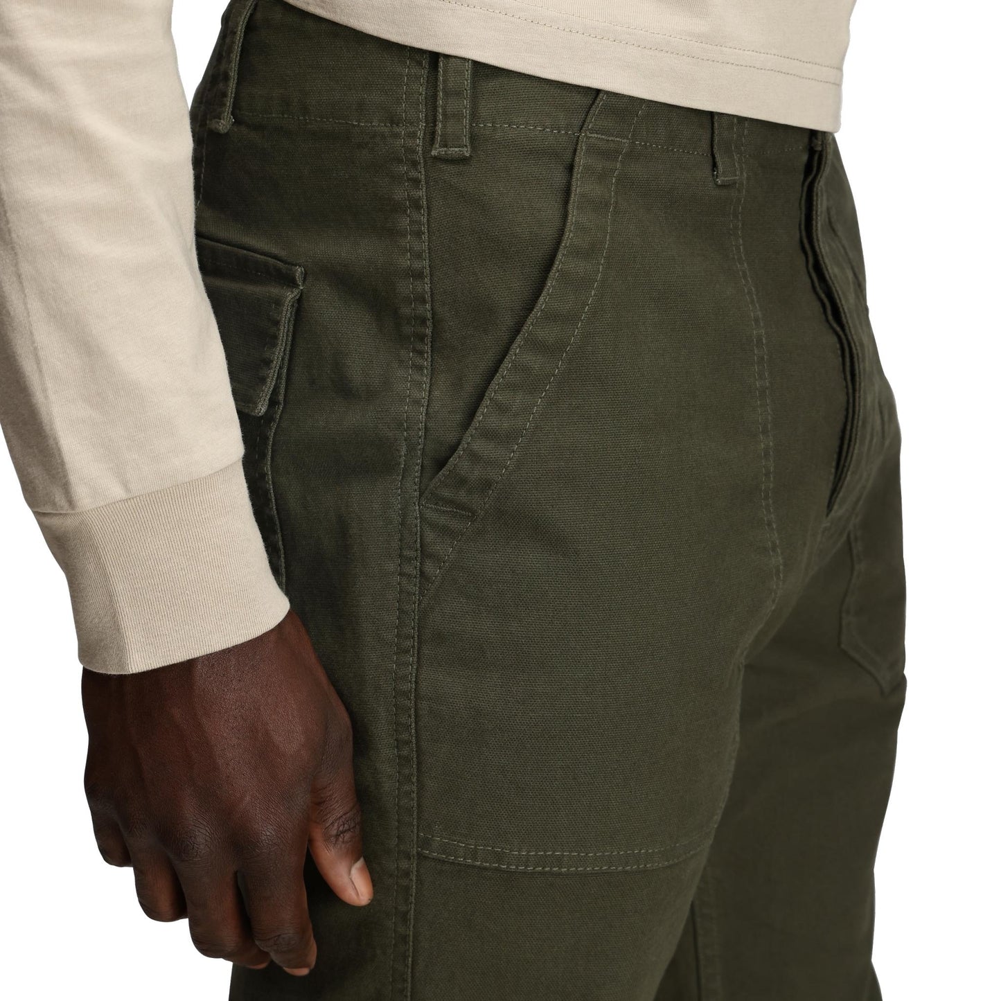 General Detail shot of Topo Designs Field Pant - Men's in "Beetle"