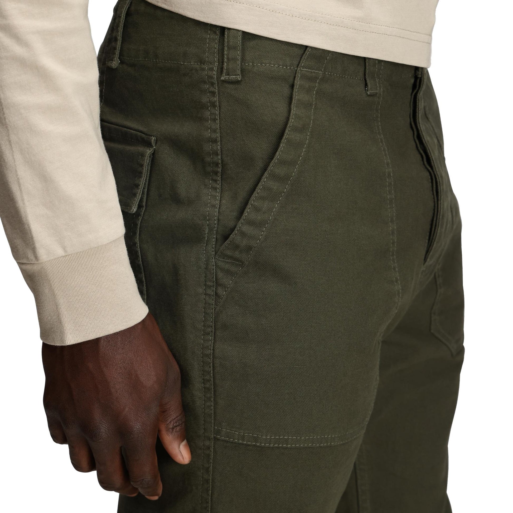 General Detail shot of Topo Designs Field Pant - Men's in "Beetle"
