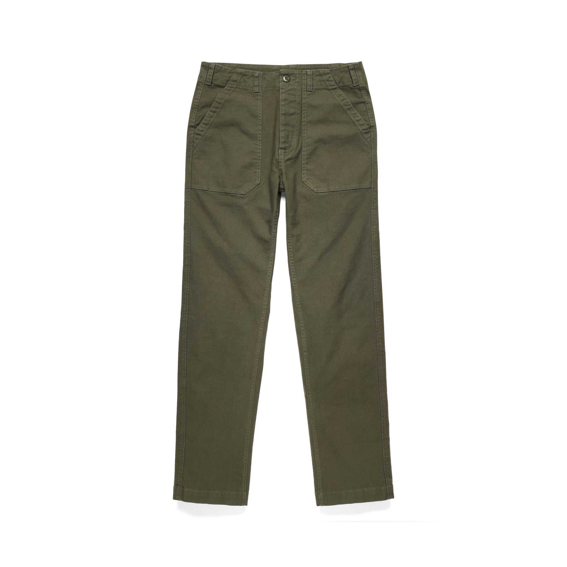 Front View of Topo Designs Field Pant - Men's in "Beetle"