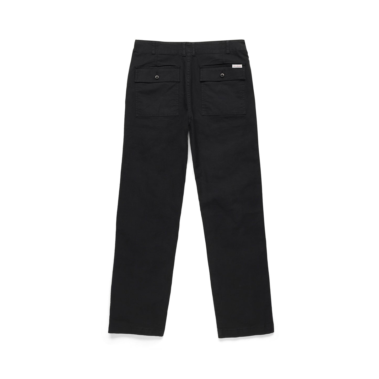 Back View of Topo Designs Field Pant - Men's in "Black"