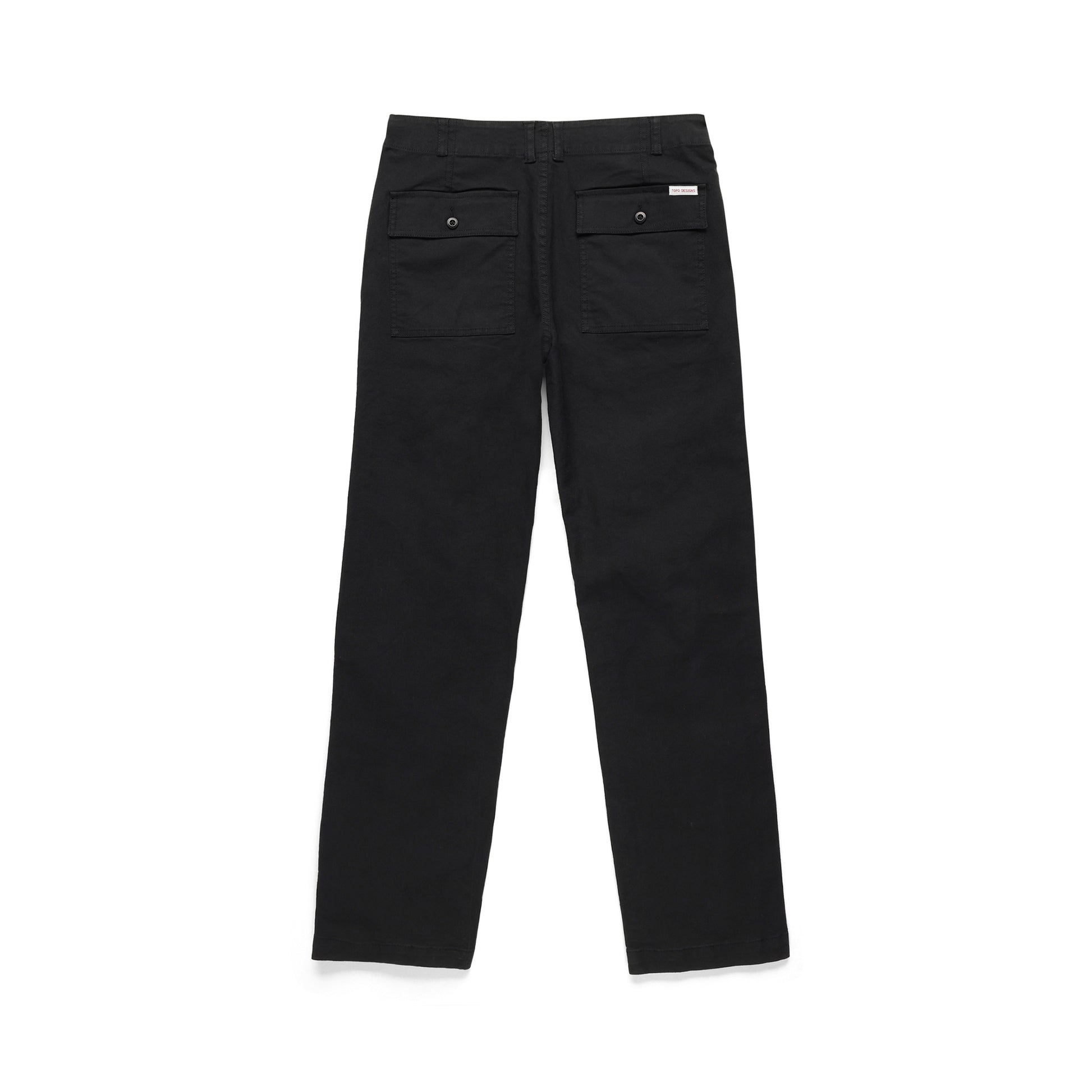 Back View of Topo Designs Field Pant - Men's in "Black"