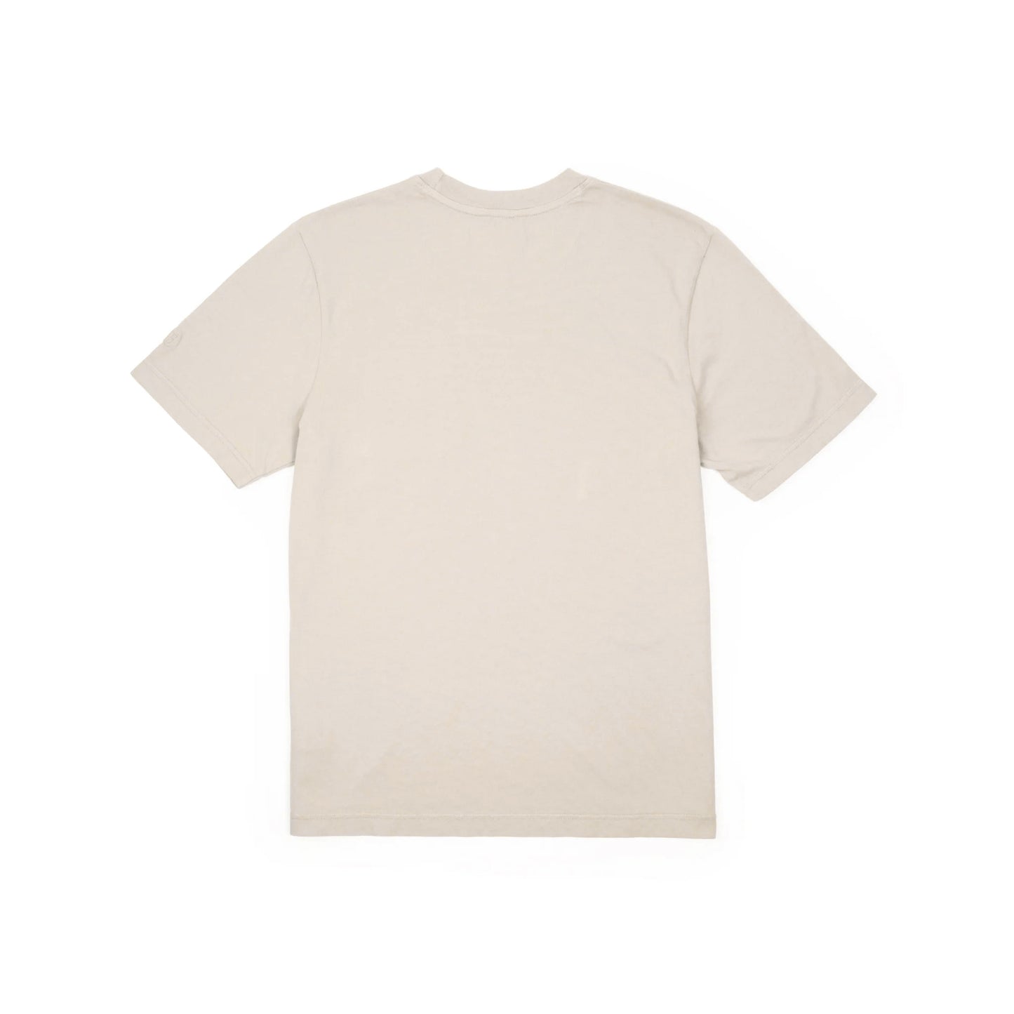 Back View of Topo Designs Dirt Pocket Tee Short Sleeve - Men's in "Cobblestone"