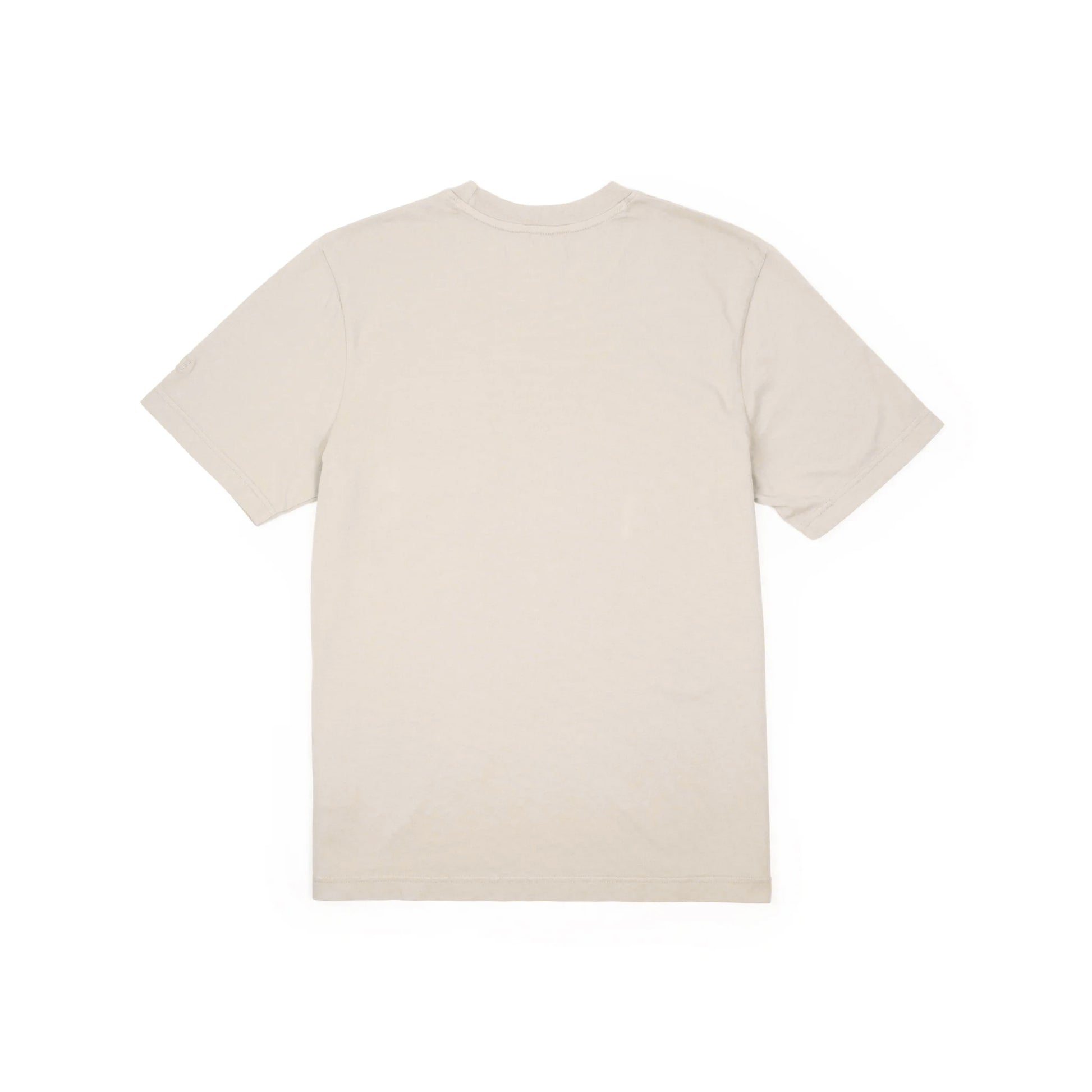 Back View of Topo Designs Dirt Pocket Tee Short Sleeve - Men's in "Cobblestone"