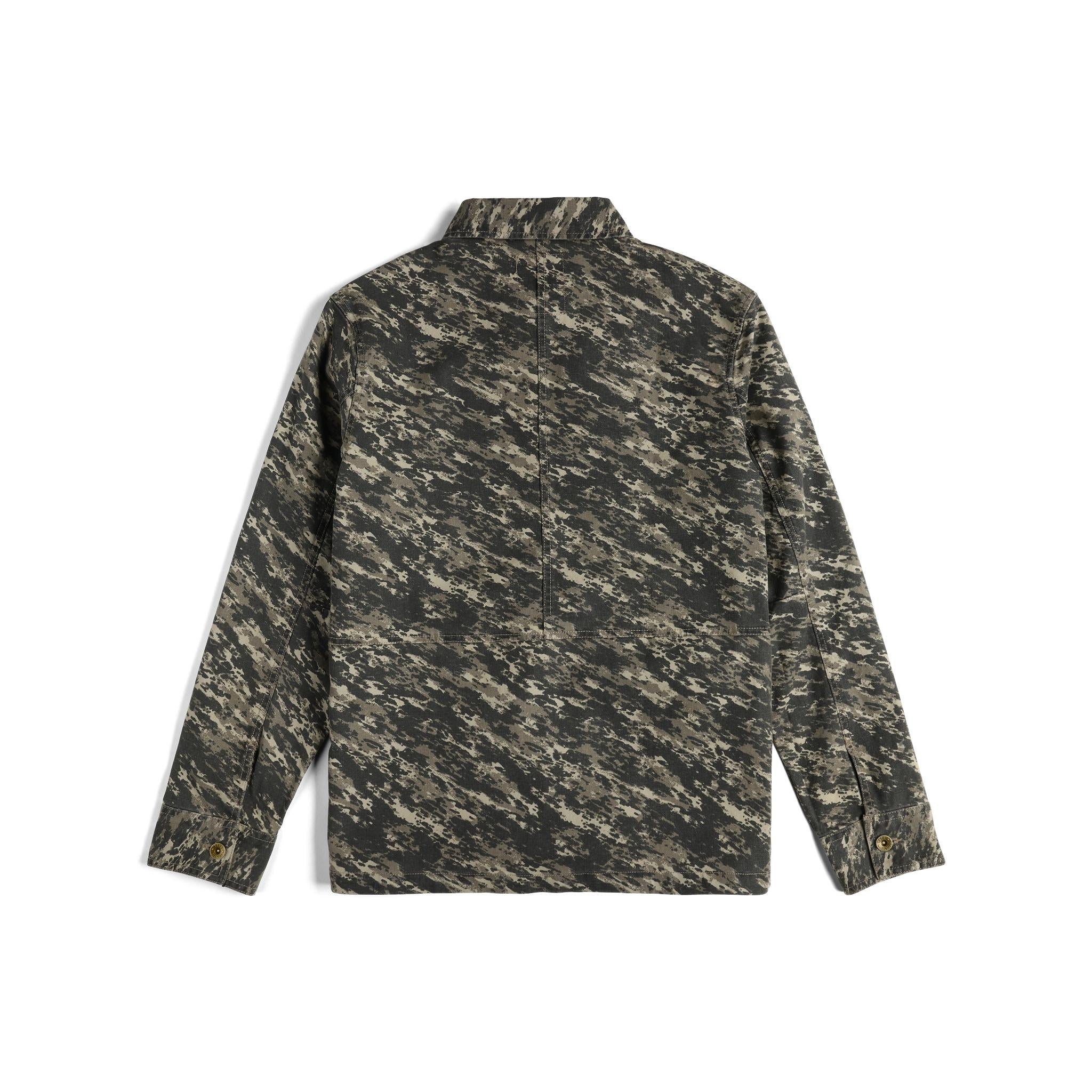 Back View of Topo Designs Utility Jacket - Men's in "Beetle Yukon"