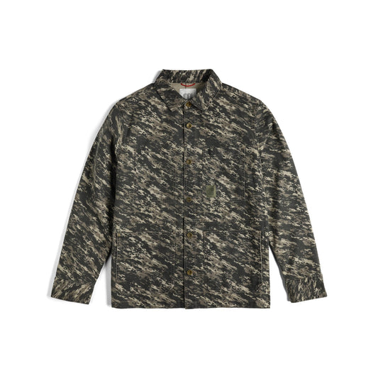 Front View of Topo Designs Utility Jacket - Men's in "Beetle Yukon"