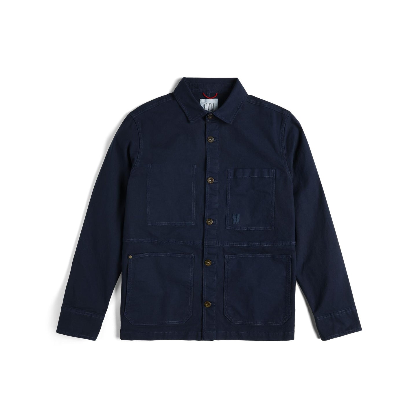 Front View of Topo Designs Utility Jacket - Men's in "Midnight"