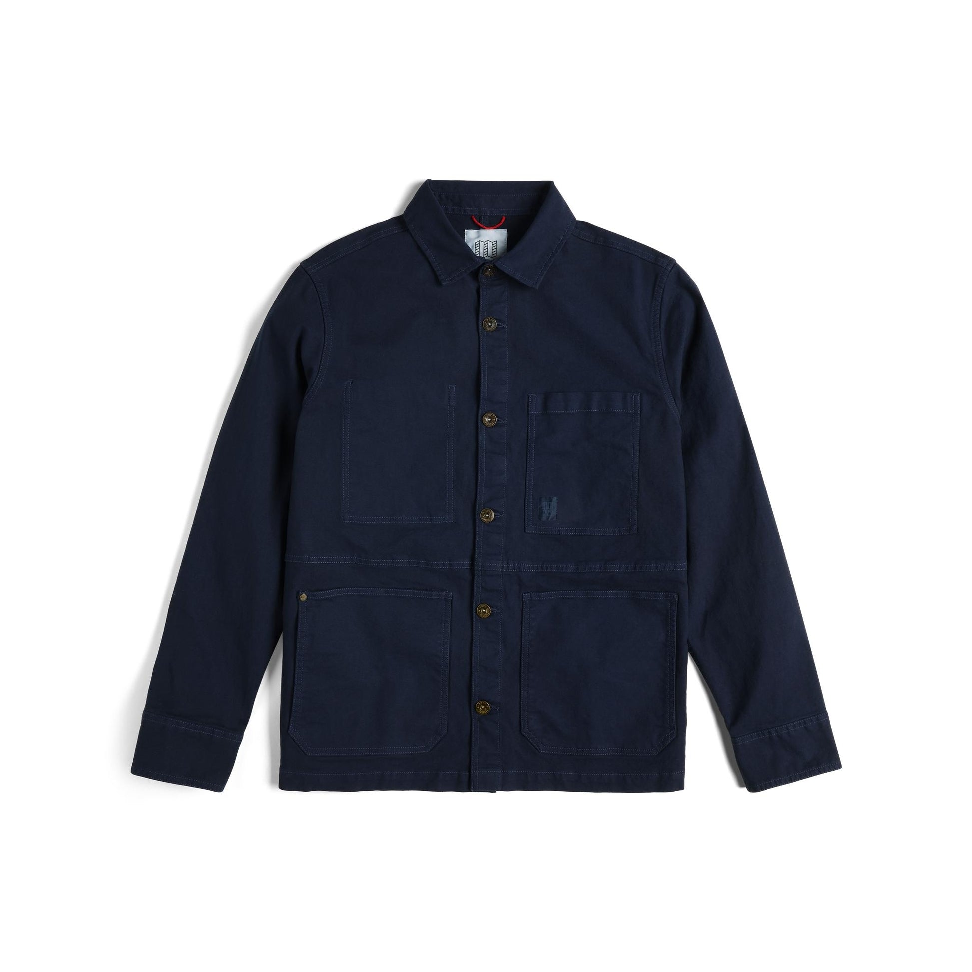 Front View of Topo Designs Utility Jacket - Men's in "Midnight"